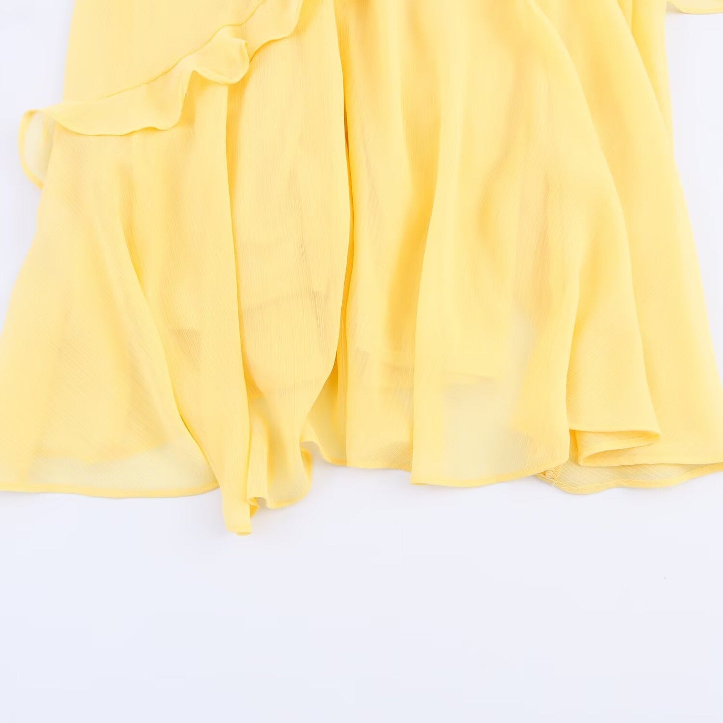 Women's New Fashion Stacked Decorative Splicing Chiffon Midi Dress