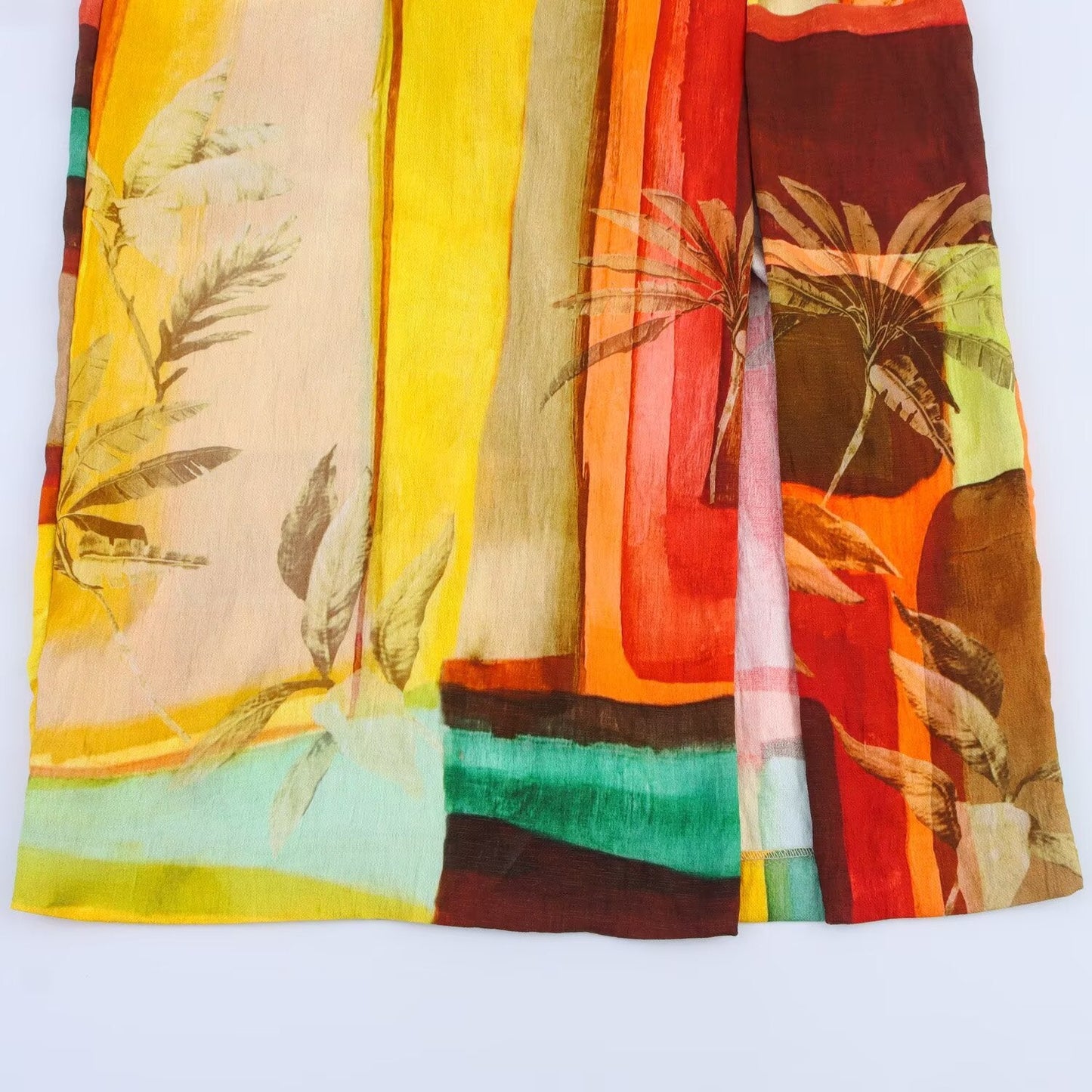 Women's New Fashion Sleeveless Printed Hanging Neck Midi Dress