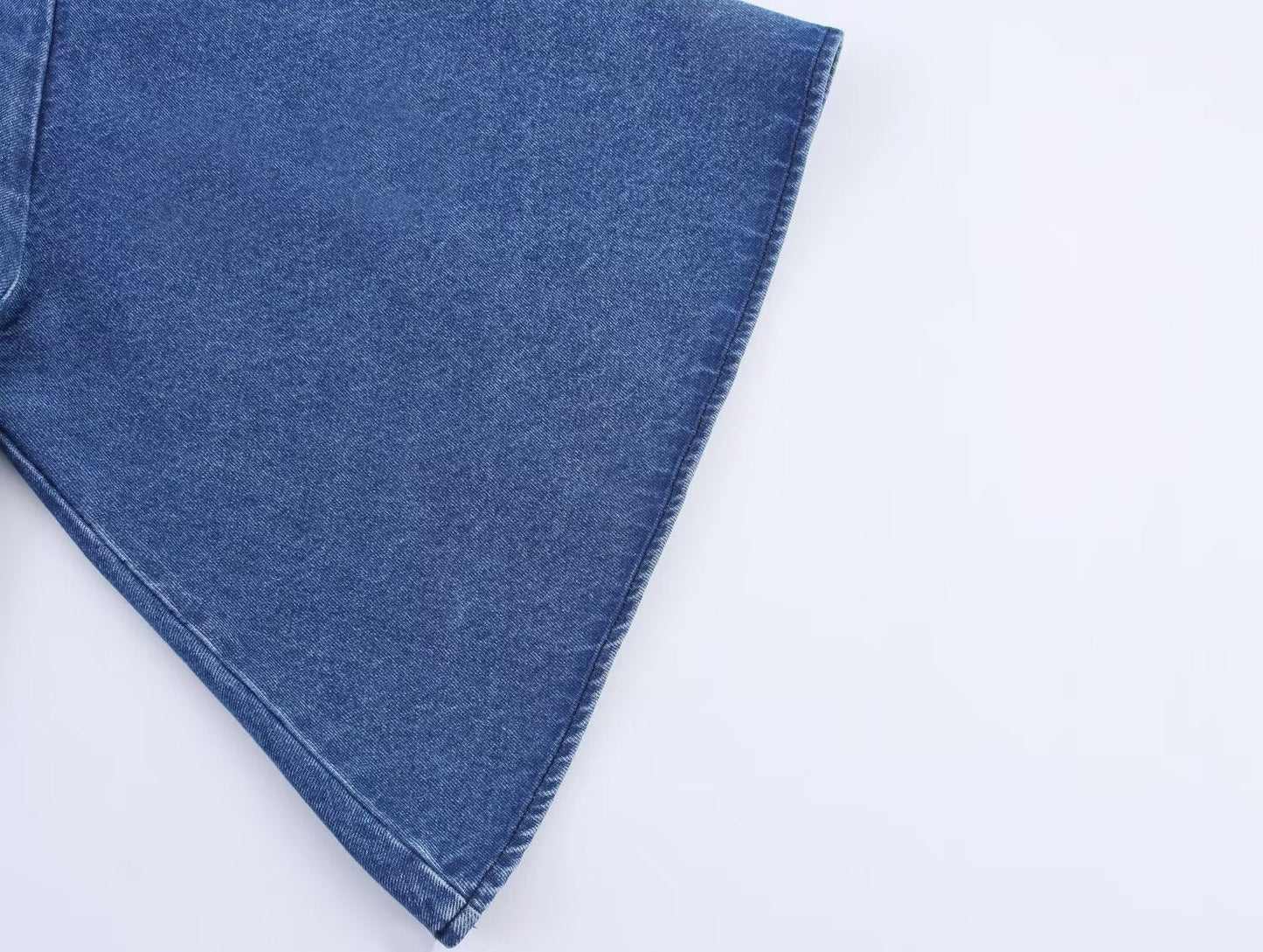 Women's new fashion wide sleeved denim kimono style shirt