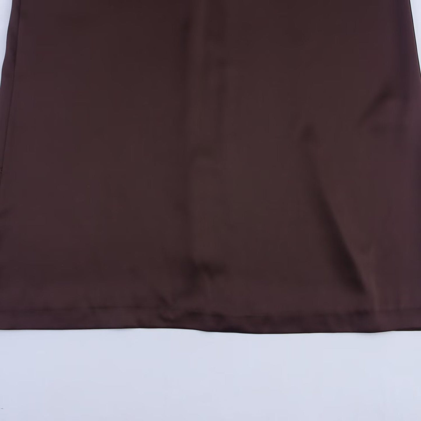 Women's chic Fashion backless satin textured pleated Midi dress