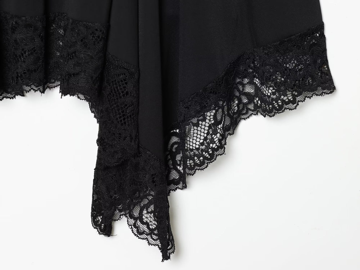 Women's slim lace suspender mini dress