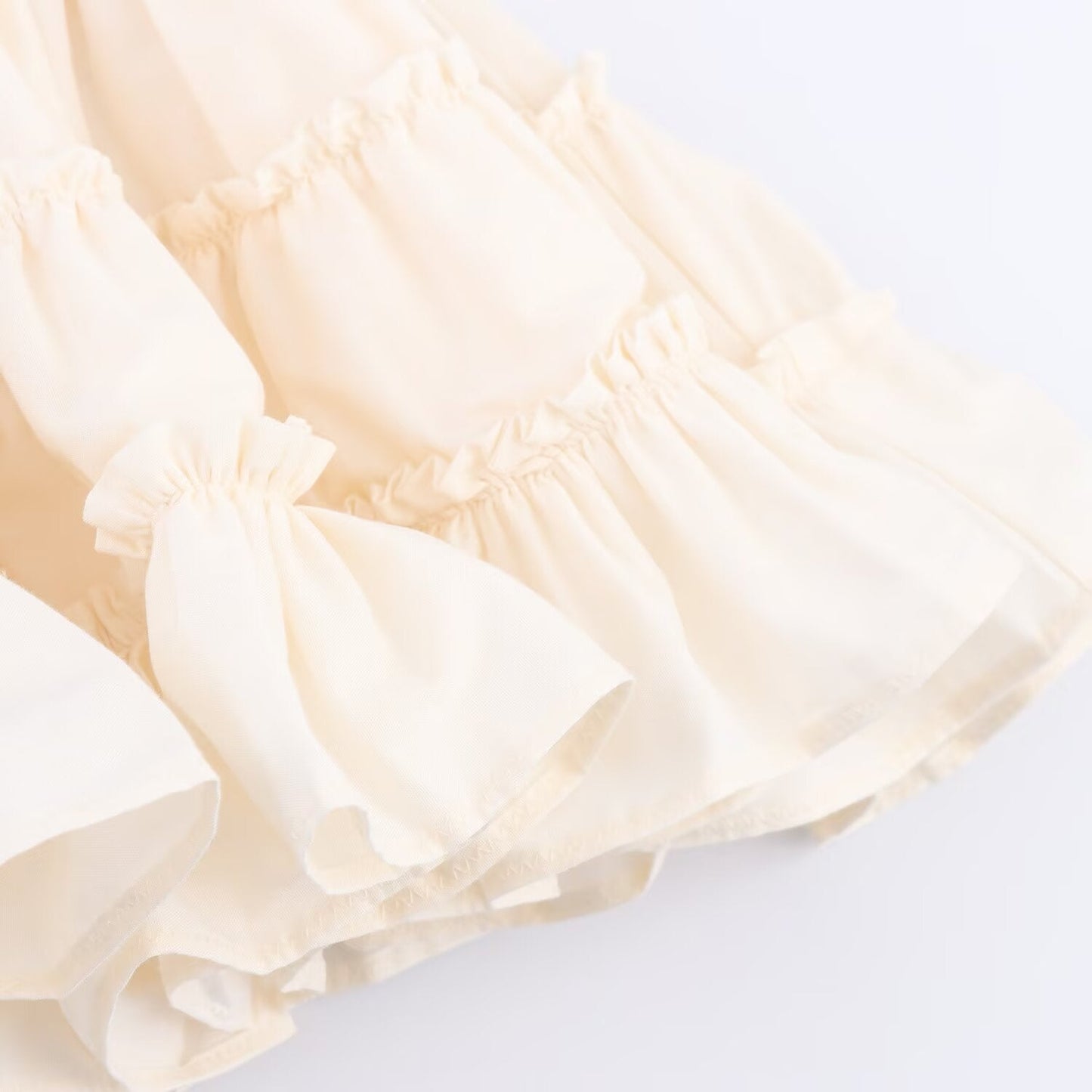 Women's New Fashion Fluffy Bottom hem Splicing Vest style Mini Dress