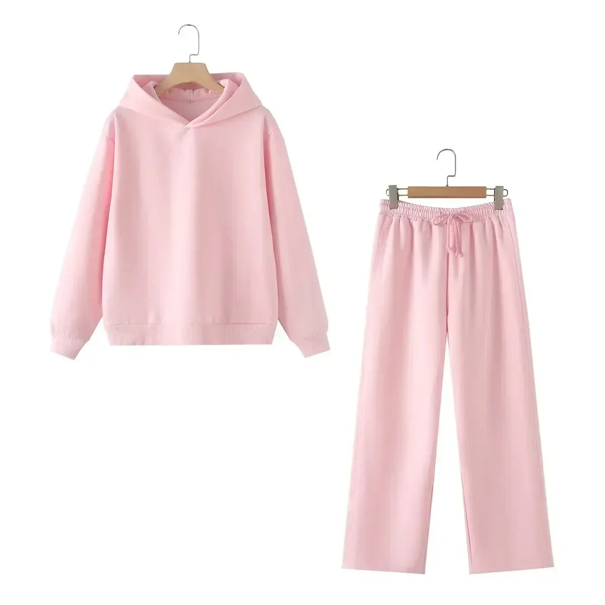 Women's New Fashion Loose Side Pocket Solid Casual Versatile Sweatshirts Vintage Hoodie Long Sleeve Women's Pullover Chic Top