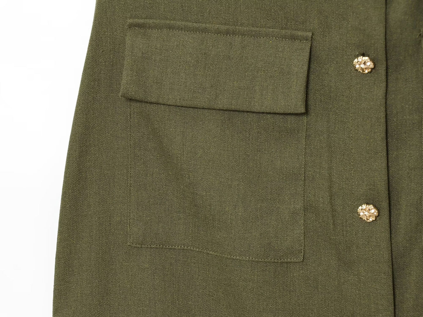 Women's New Fashion With Belt Linen Blended Sleeveless Midi Dress