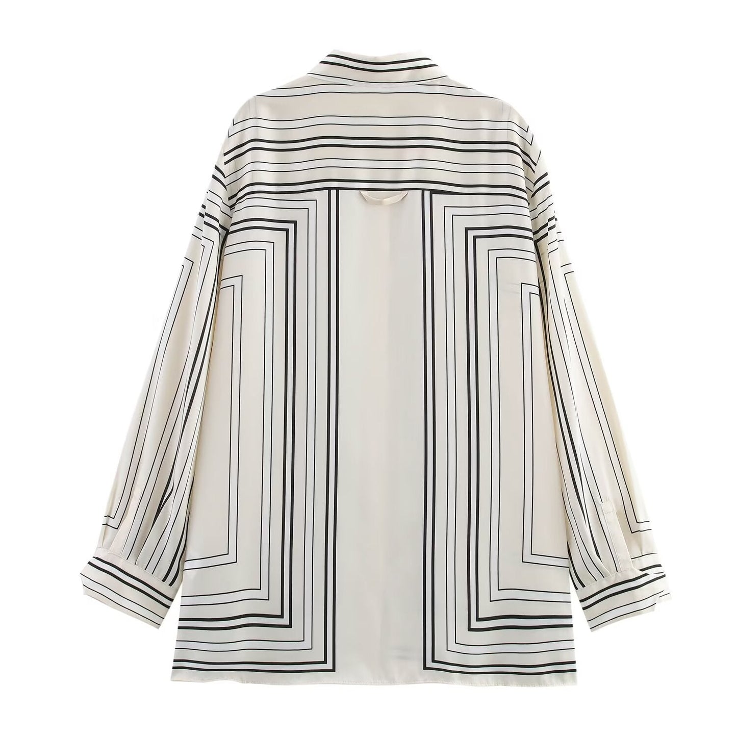 set woman 2 pieces2025 Fashion Printed shirt Vintage Long Sleeve Female + Pants Women's suit