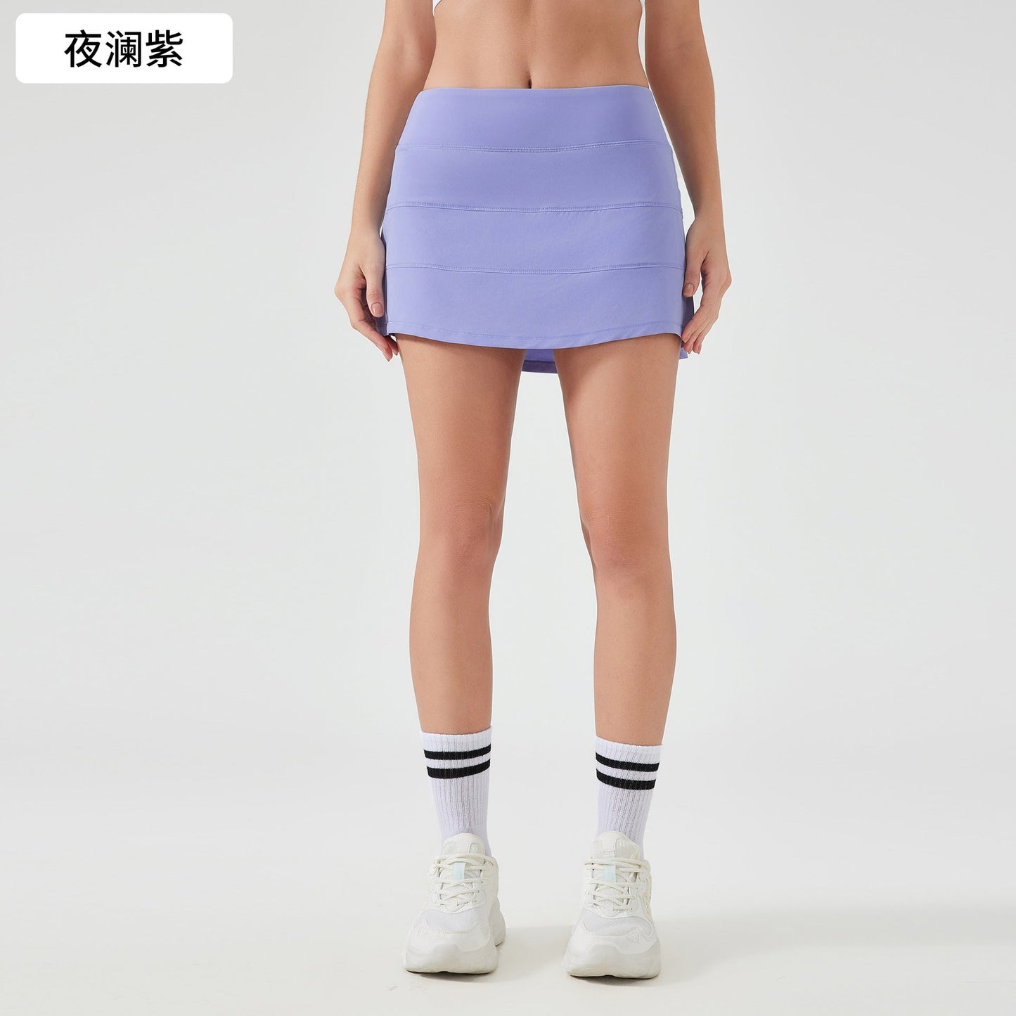 Women's New Joker Waist Pocket Quick-drying Breathable Tennis Skirt Fake Two-piece Anti-exposure Yoga Fitness Skirt