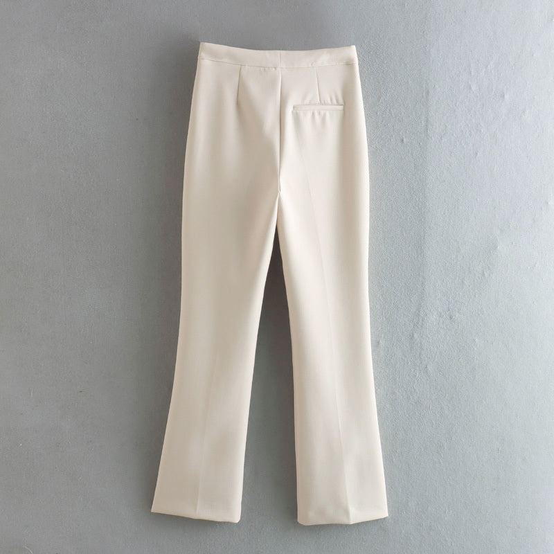 Women's new fashion slim single breasted lingerie style strapless vest+Pants suit