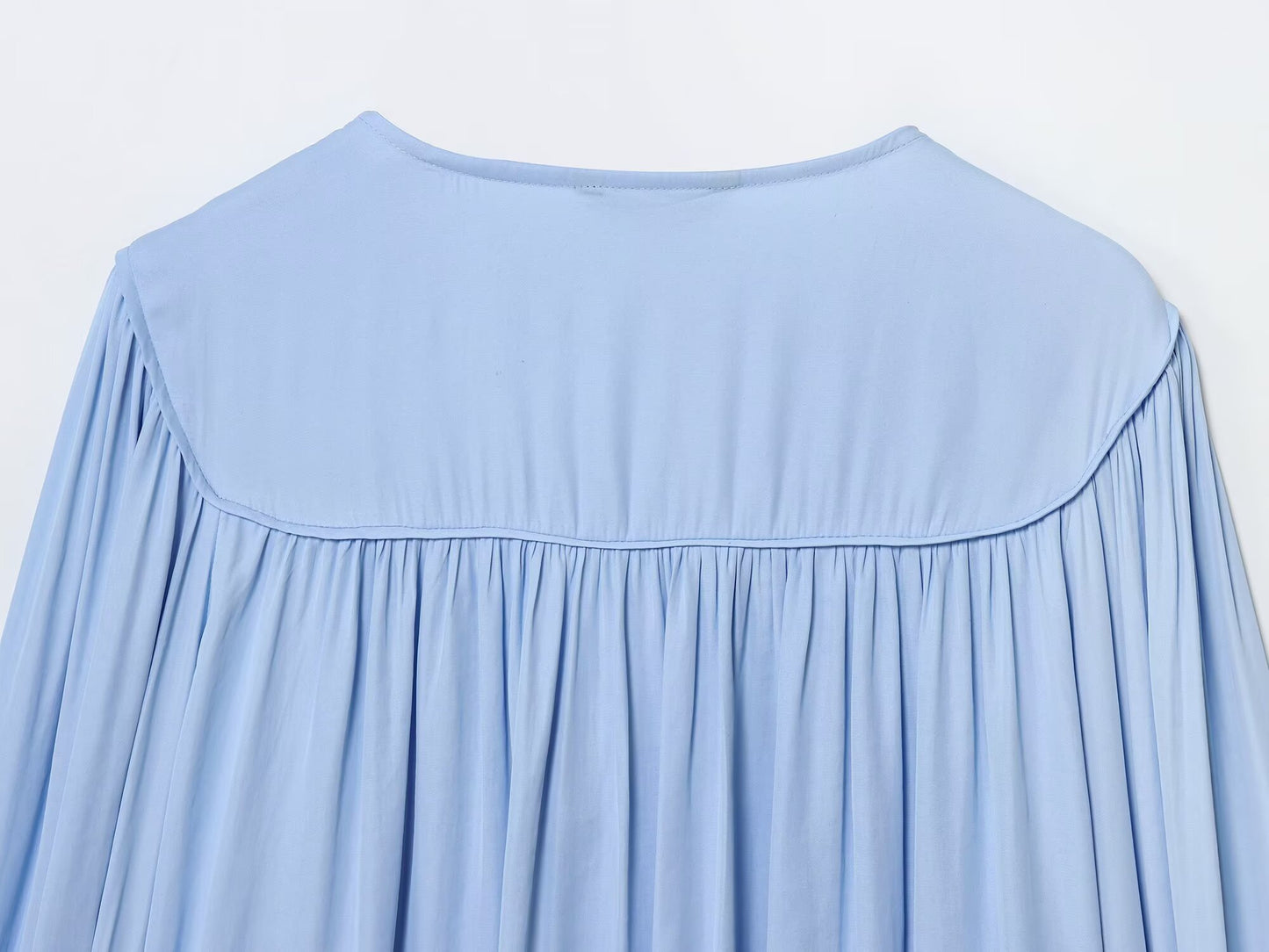 Women's 2025 new fashion vertical lace loose draped shirt