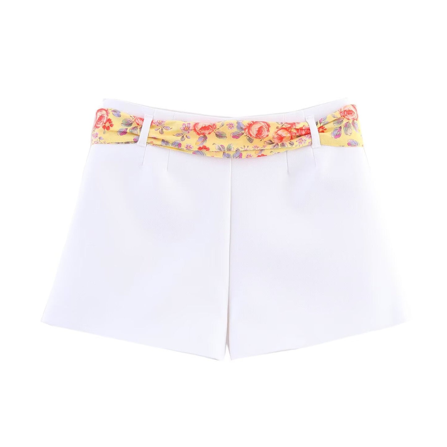 Women's new fashion printed halter neck vest retro sleeveless backless women's vest+Shorts Women's suit