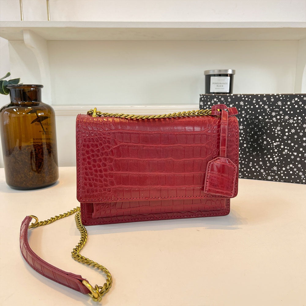 Women's New Temperament Joker Metal Chain Shoulder Bag Messenger Bag