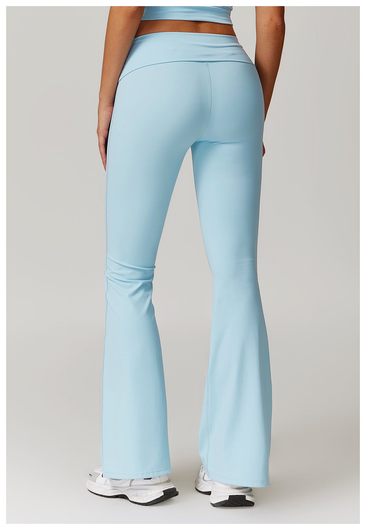 Women's New High-waist Hip Yoga Pants Casual Tight-fitting Wide-leg Flared Pants Sports Fitness Pants.