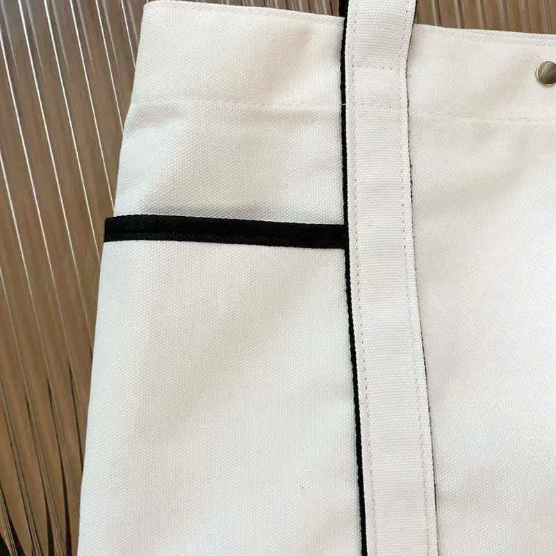 2025 New Casual Joker Multi-pocket Design Canvas Handbag Tote Bag Yoga Bag