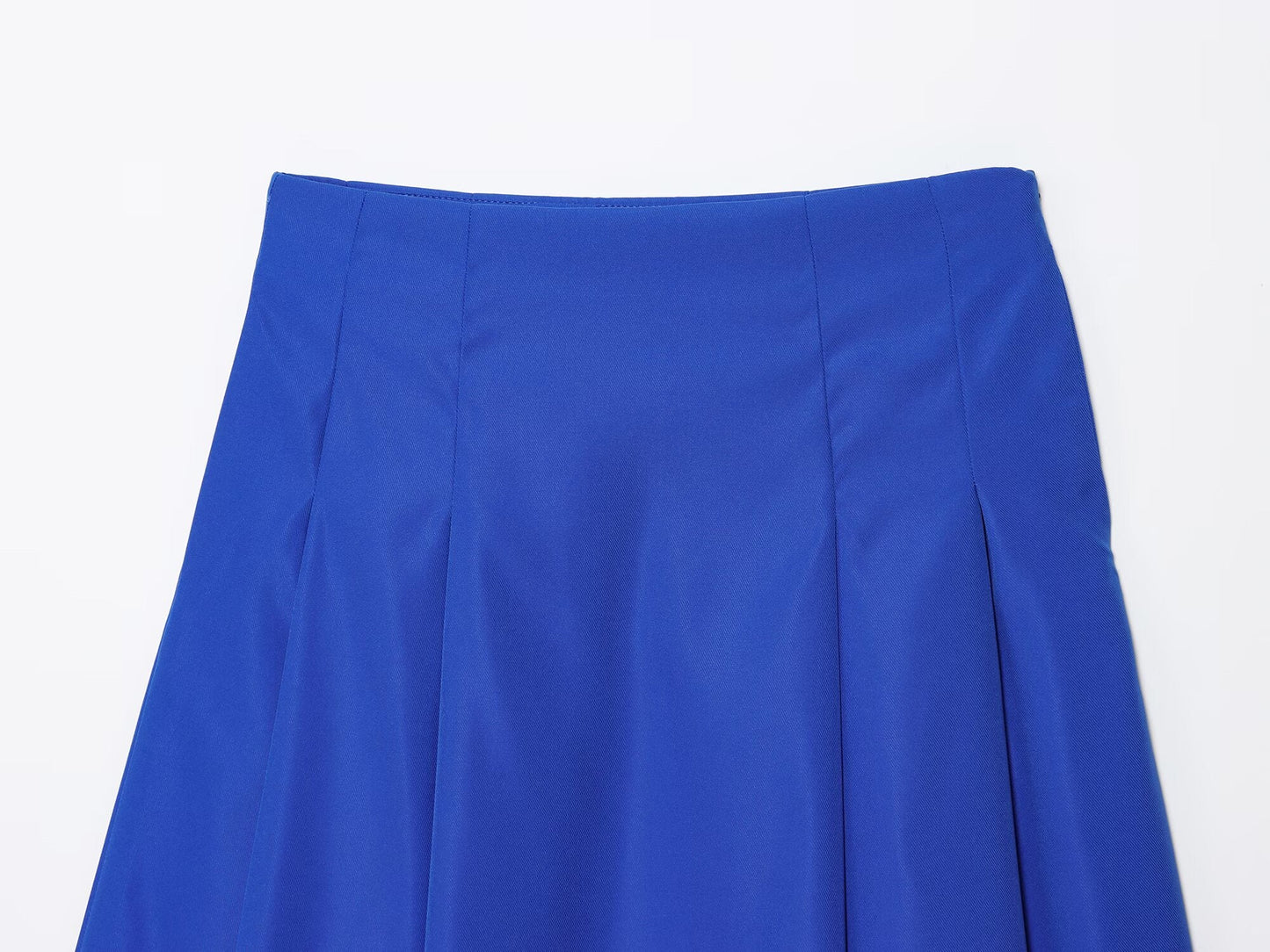 Women's chic Fashion side pocket loose pleated MIDI skirt