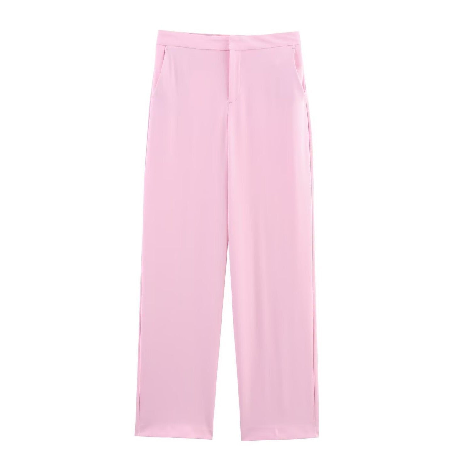 Women's new fashion feather cuff casual single breasted suit jacket+Pants suit