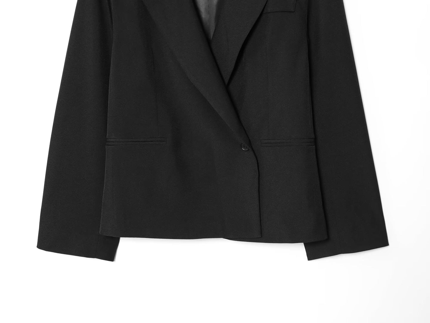 Women's 2025 new Fashion short double breasted suit jacket