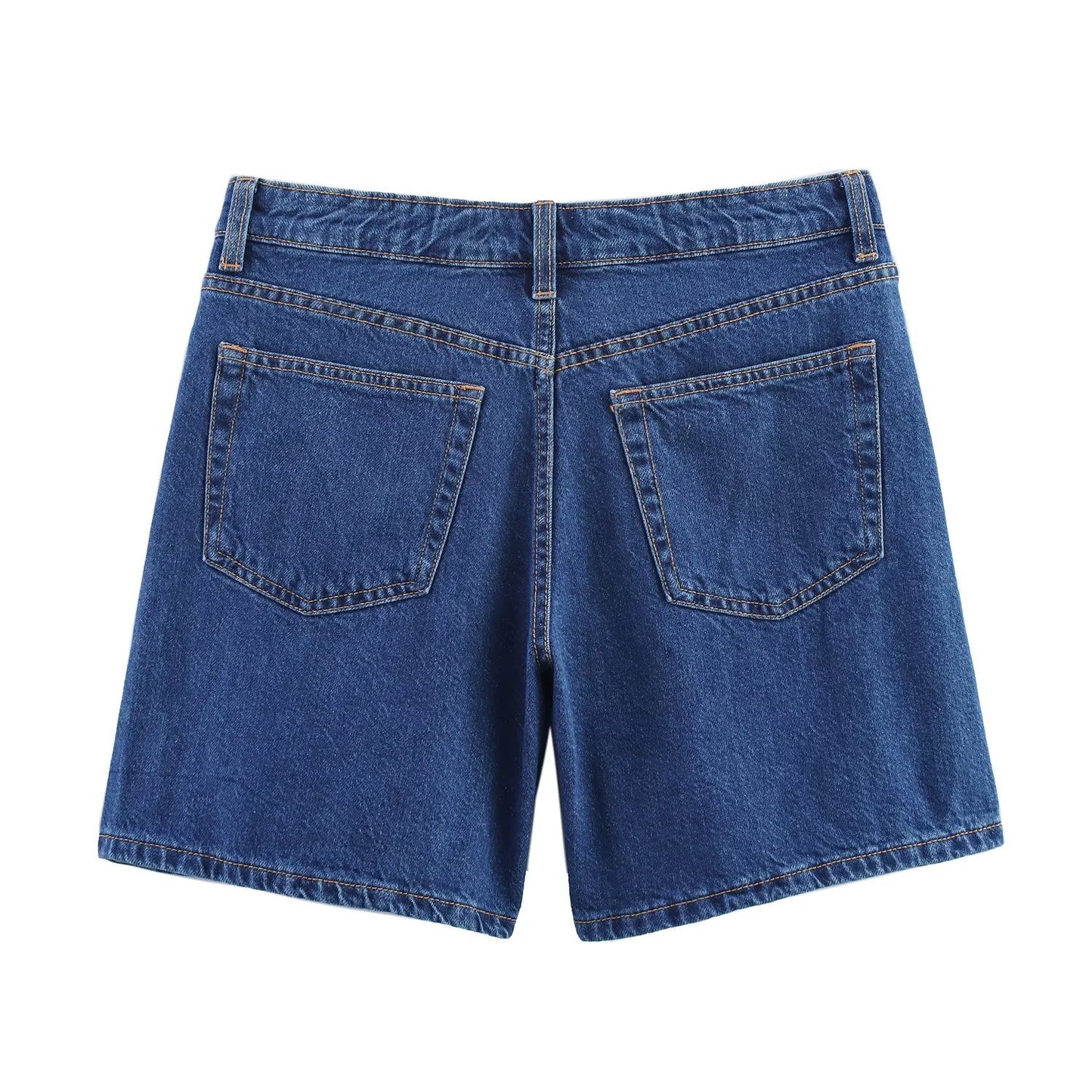 2025 Women's Fashion Casual Side Pocket Mid Waist Cowboy Shorts