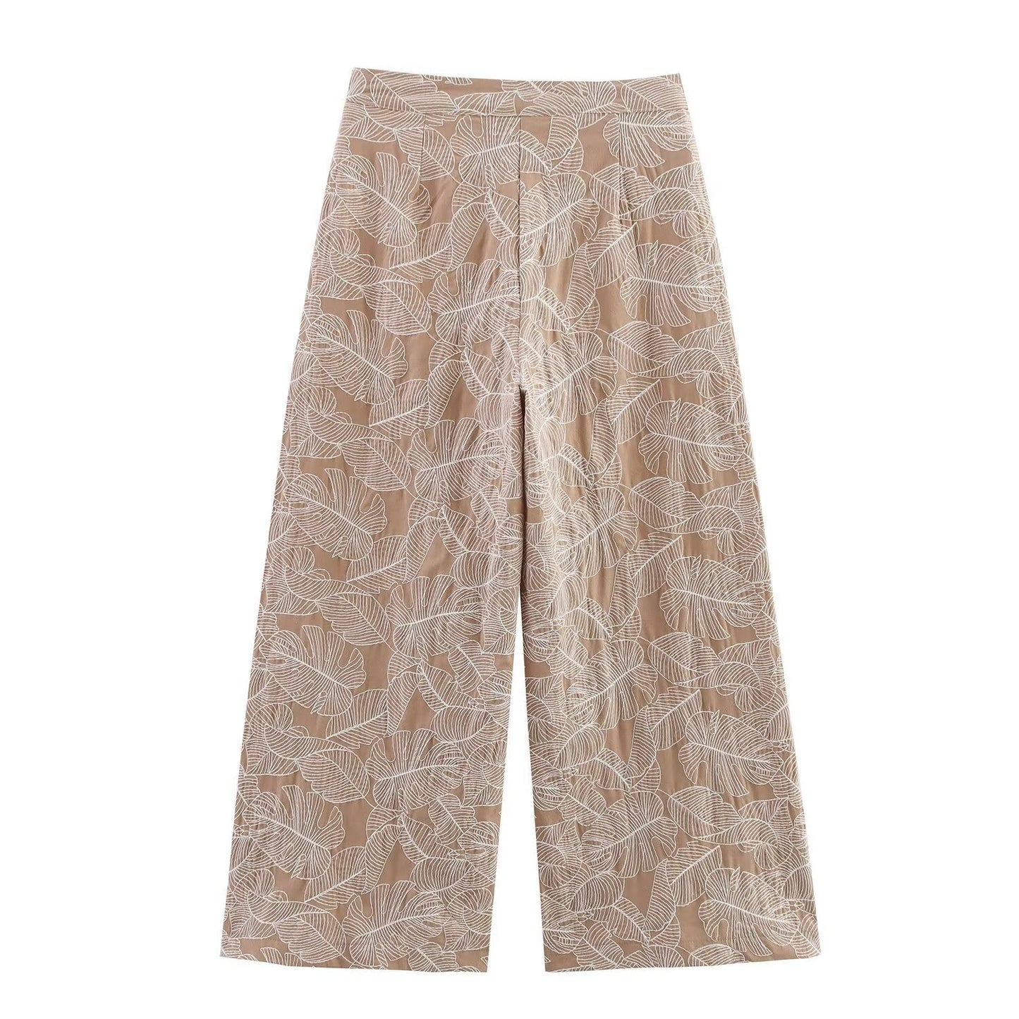 Women's Summer fashion short embroidered suspender top+Pants suit