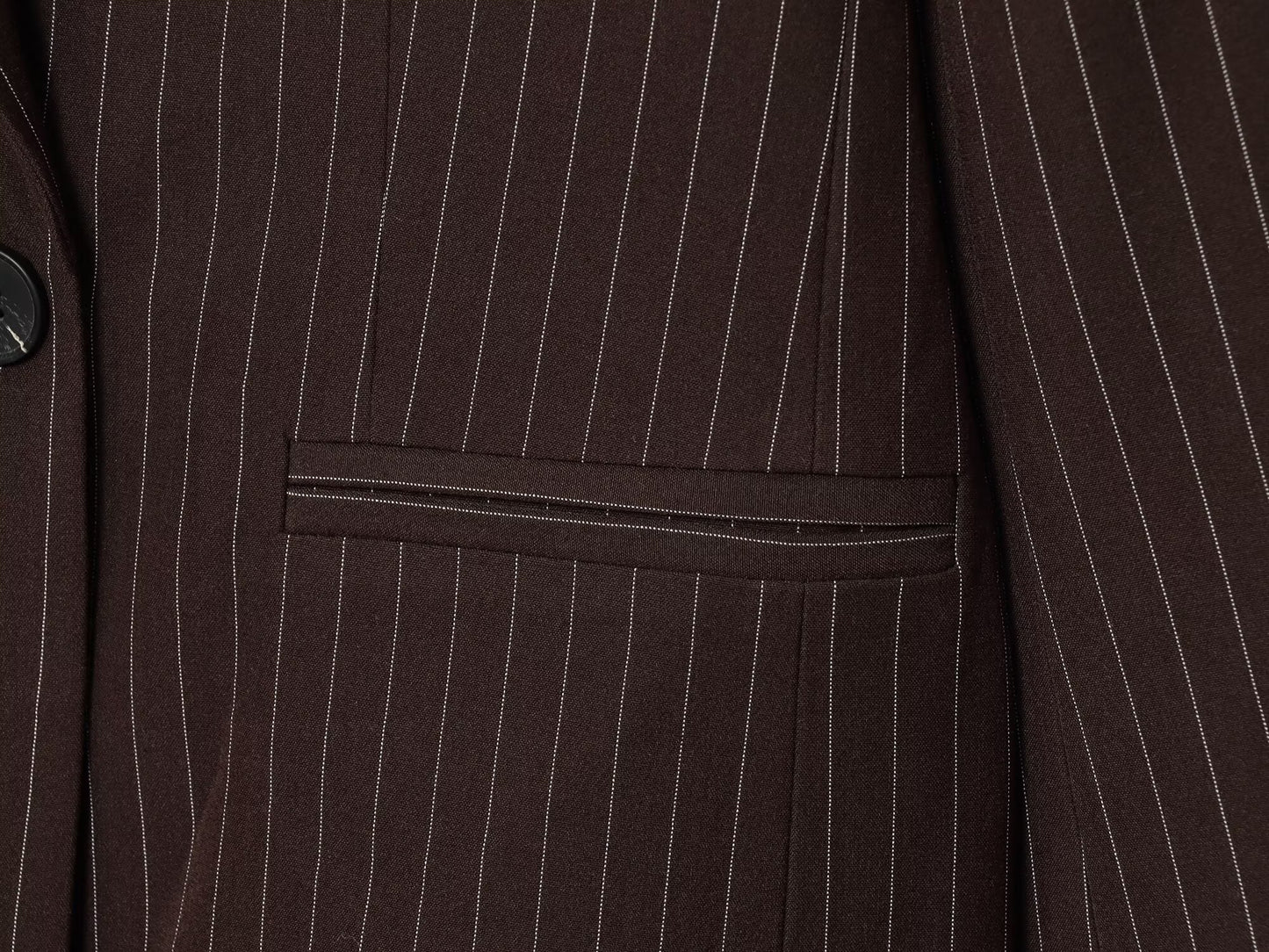 Women's new fashion loose double breasted thin striped suit jacket