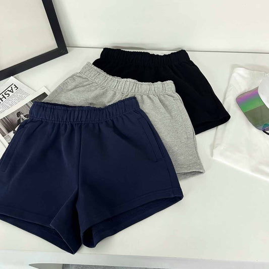 Women's 2025 New Fashion Joker Slim Elastic Waist Yoga Shorts