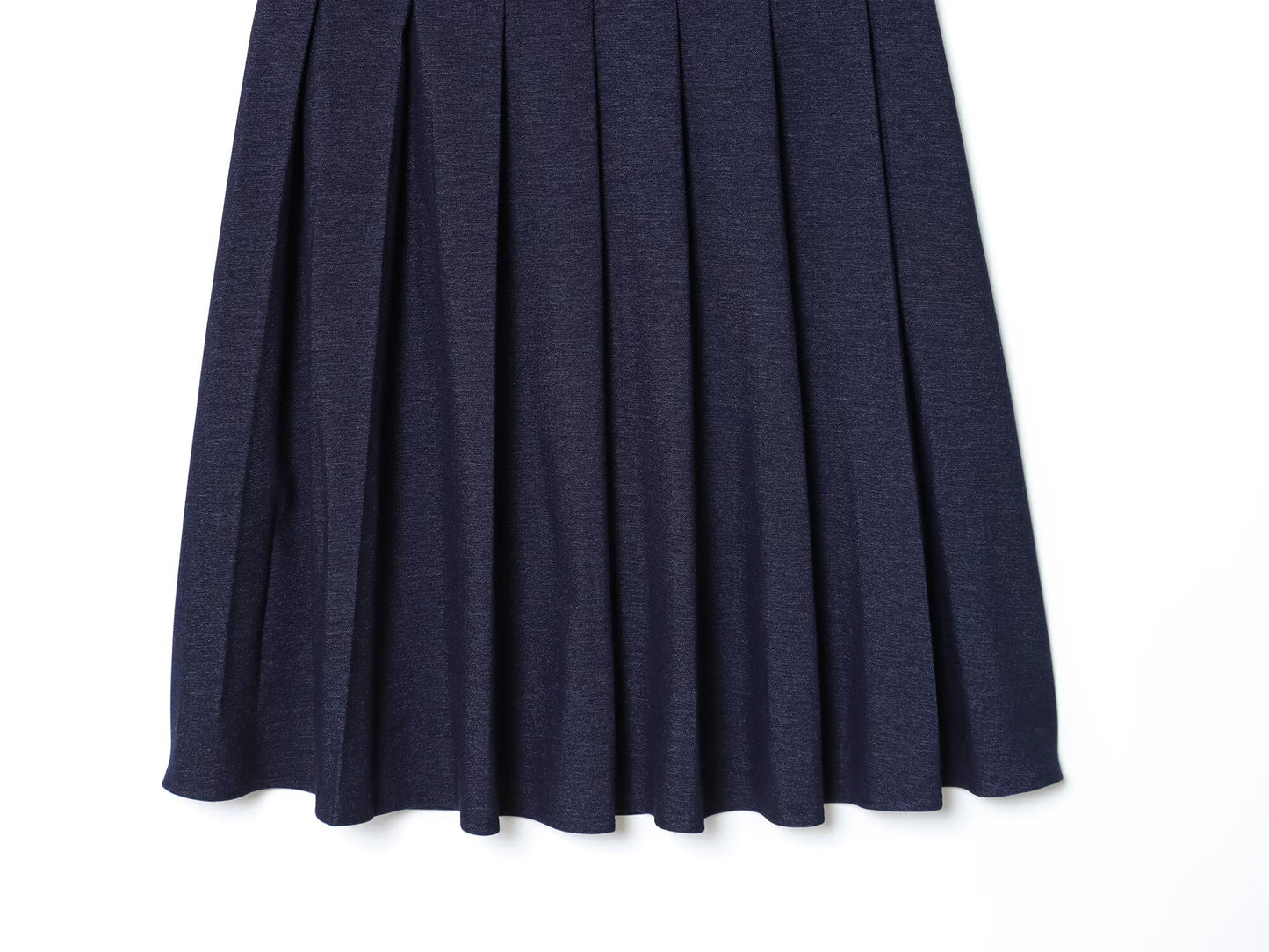 Women's new fashion with Belt denim draped Midi skirt