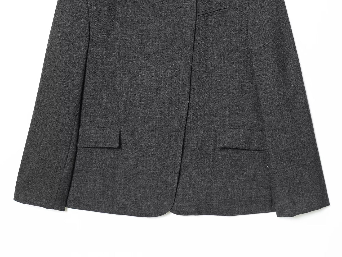 Women's casual stand collar wool blend Blazer Coat