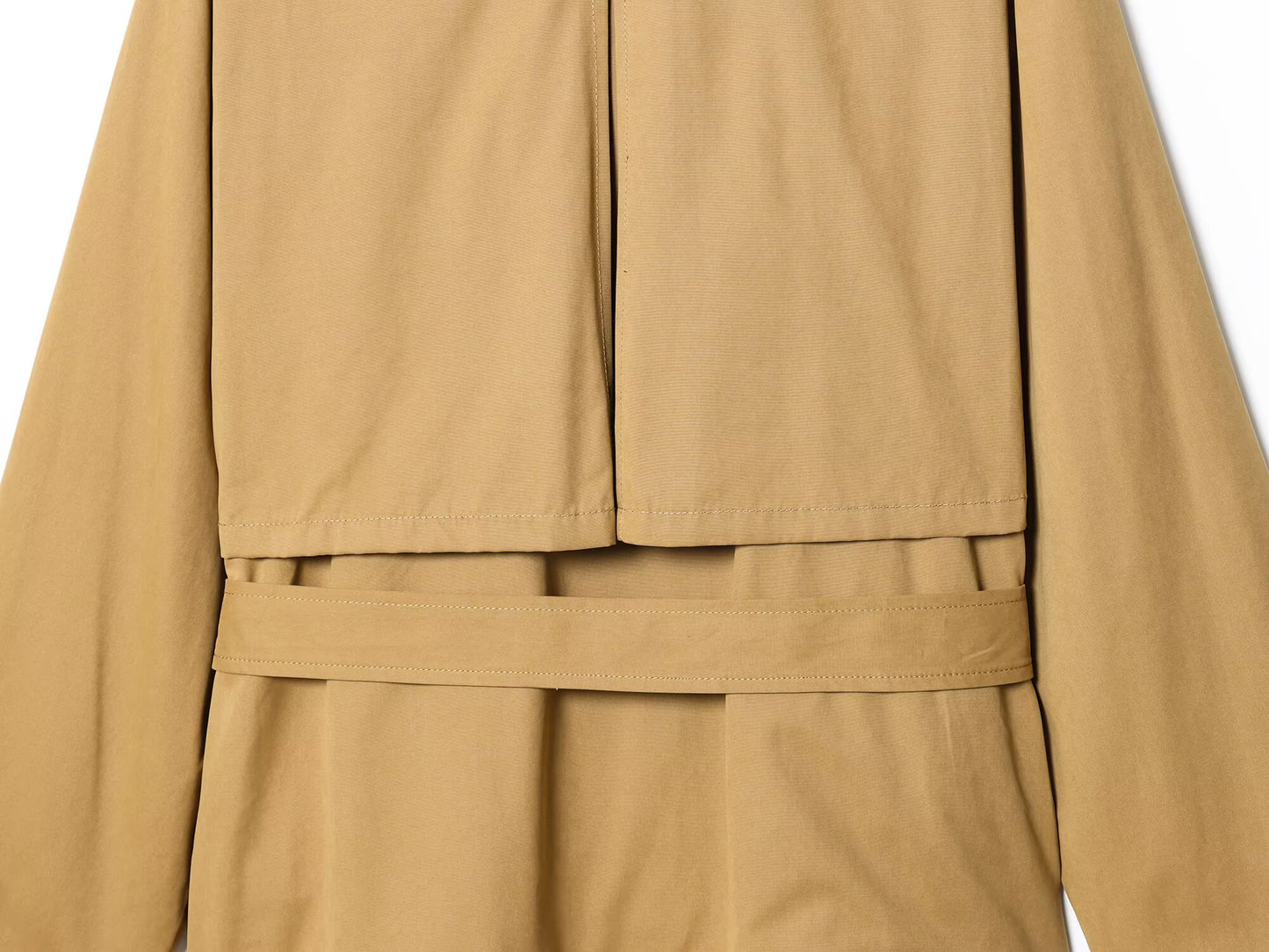 Women's new fashion with Belt loose windbreaker jacket+Shorts Skirts suit