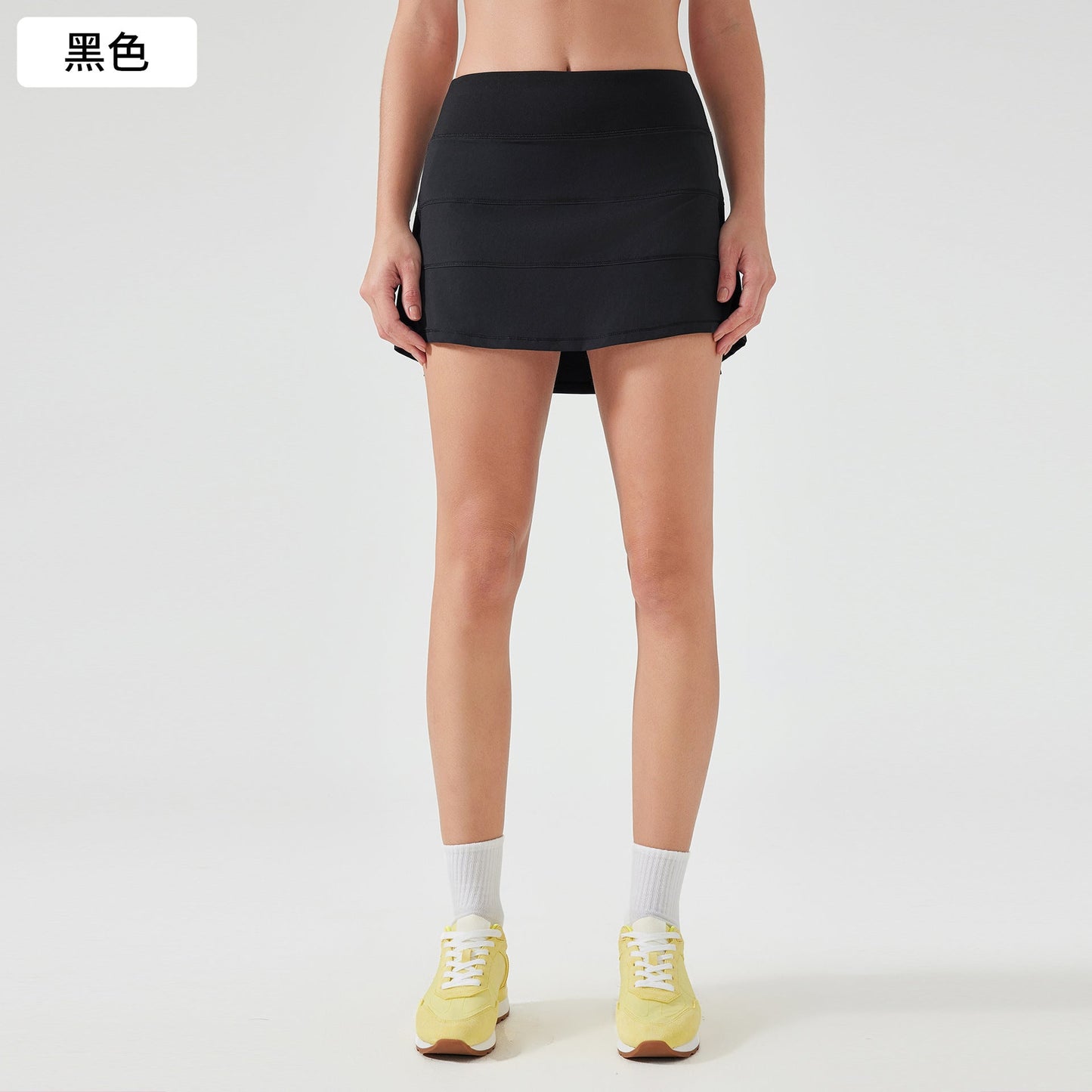 Women's New Joker Waist Pocket Quick-drying Breathable Tennis Skirt Fake Two-piece Anti-exposure Yoga Fitness Skirt