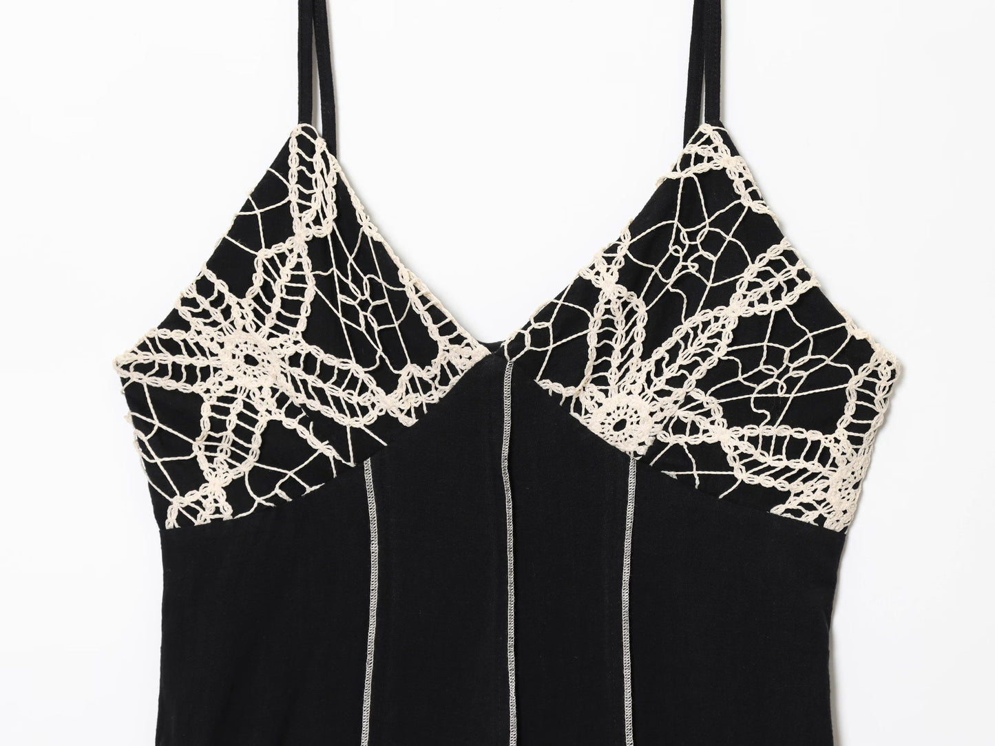 Women's New Fashion Tight Embroidered suspender Midi Dress