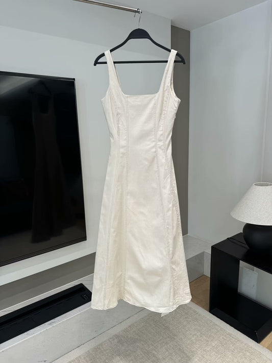 Women's 2025 Fashion Open Line Design Long Dress Retro Sleeveless Women's Dress