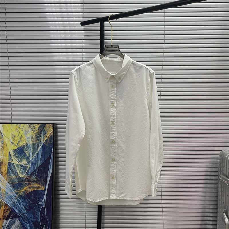 New Joker Embroidered Oxford Shirt for Men and Women Old Qian Feng Business Casual Cotton Shirt