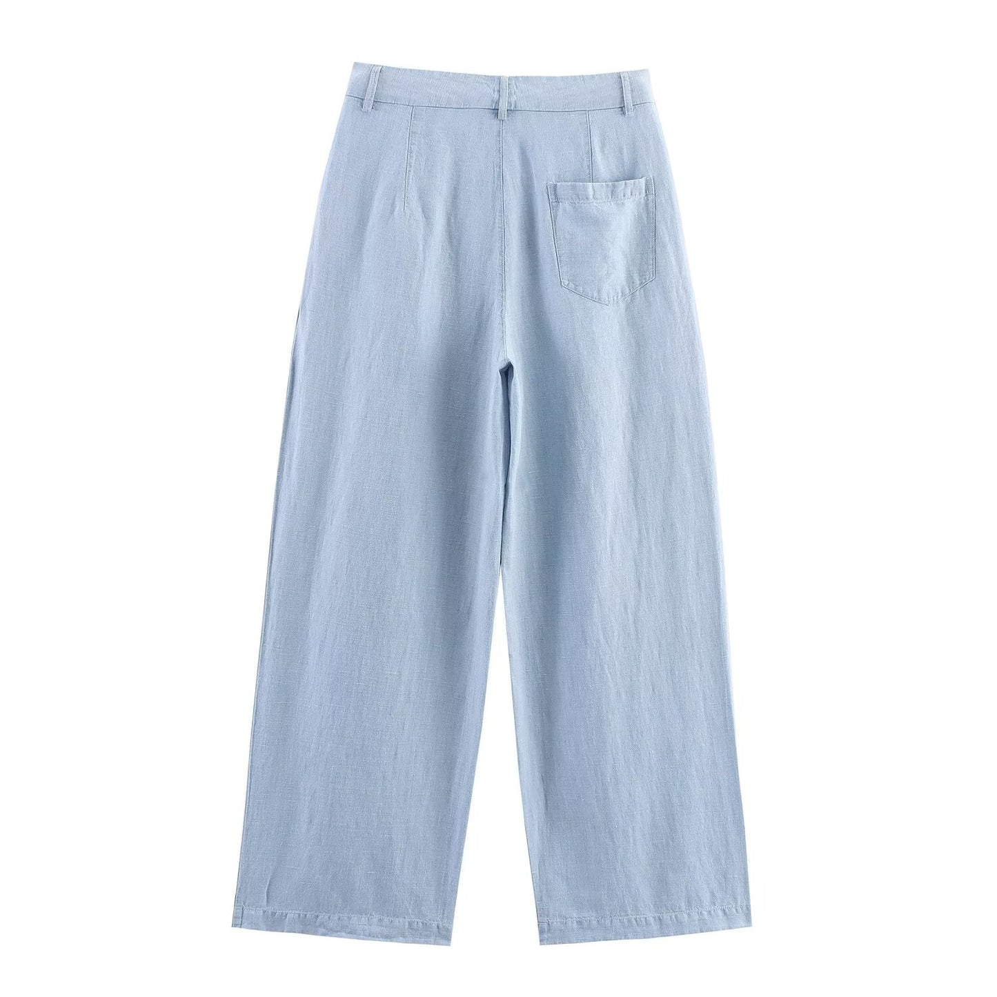 Women's new fashion long sleeved denim button up shirt+Pants suit