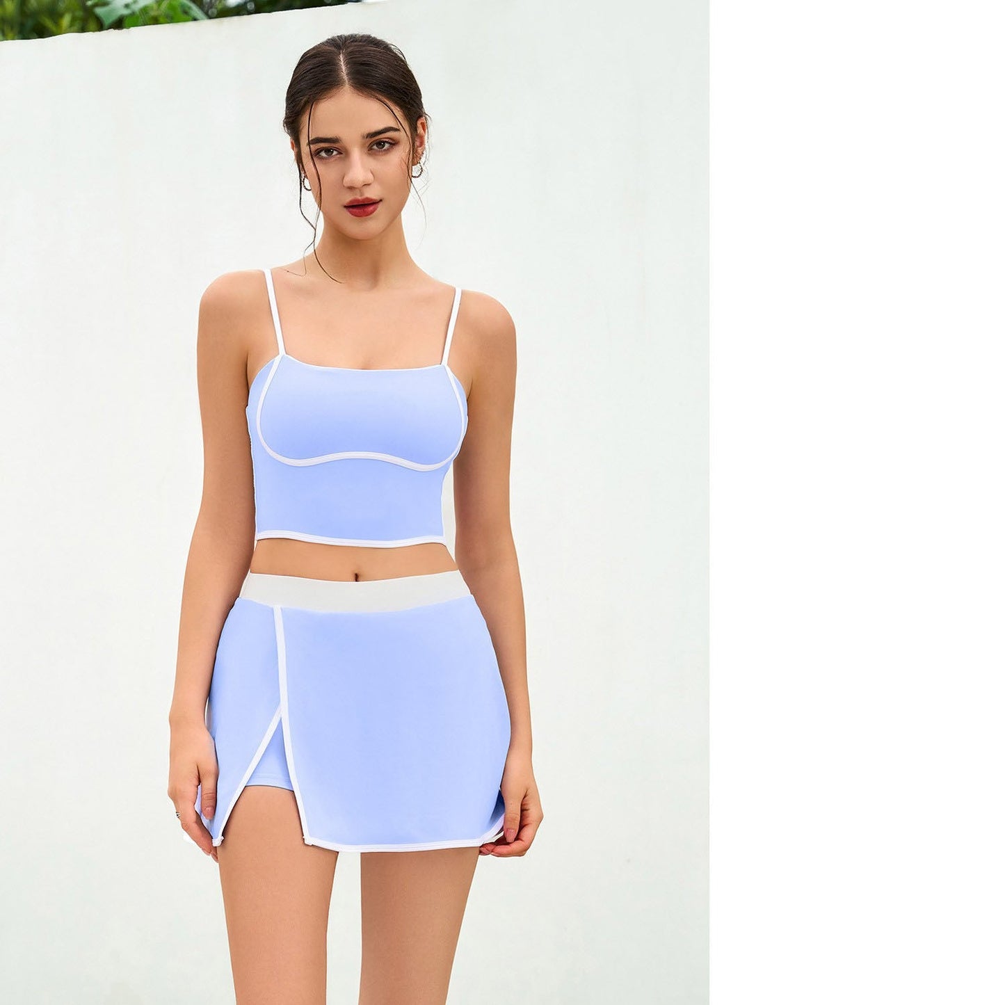 Women's New Color Matching Quick-drying Sports Vest Fitness Shock-proof High-elastic Yoga Suit