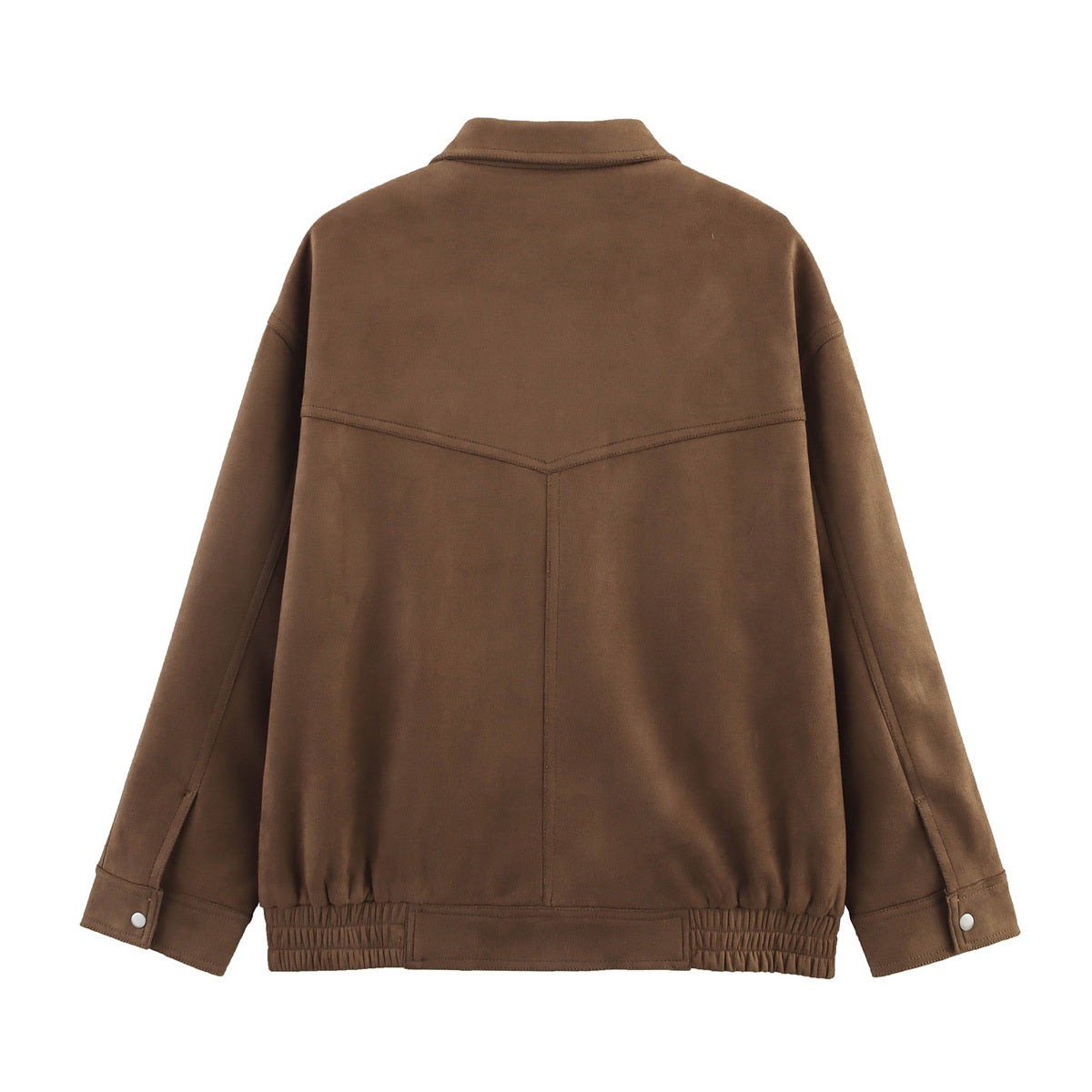 Women's 2025 new fashion suede texture loose flying jacket Coat