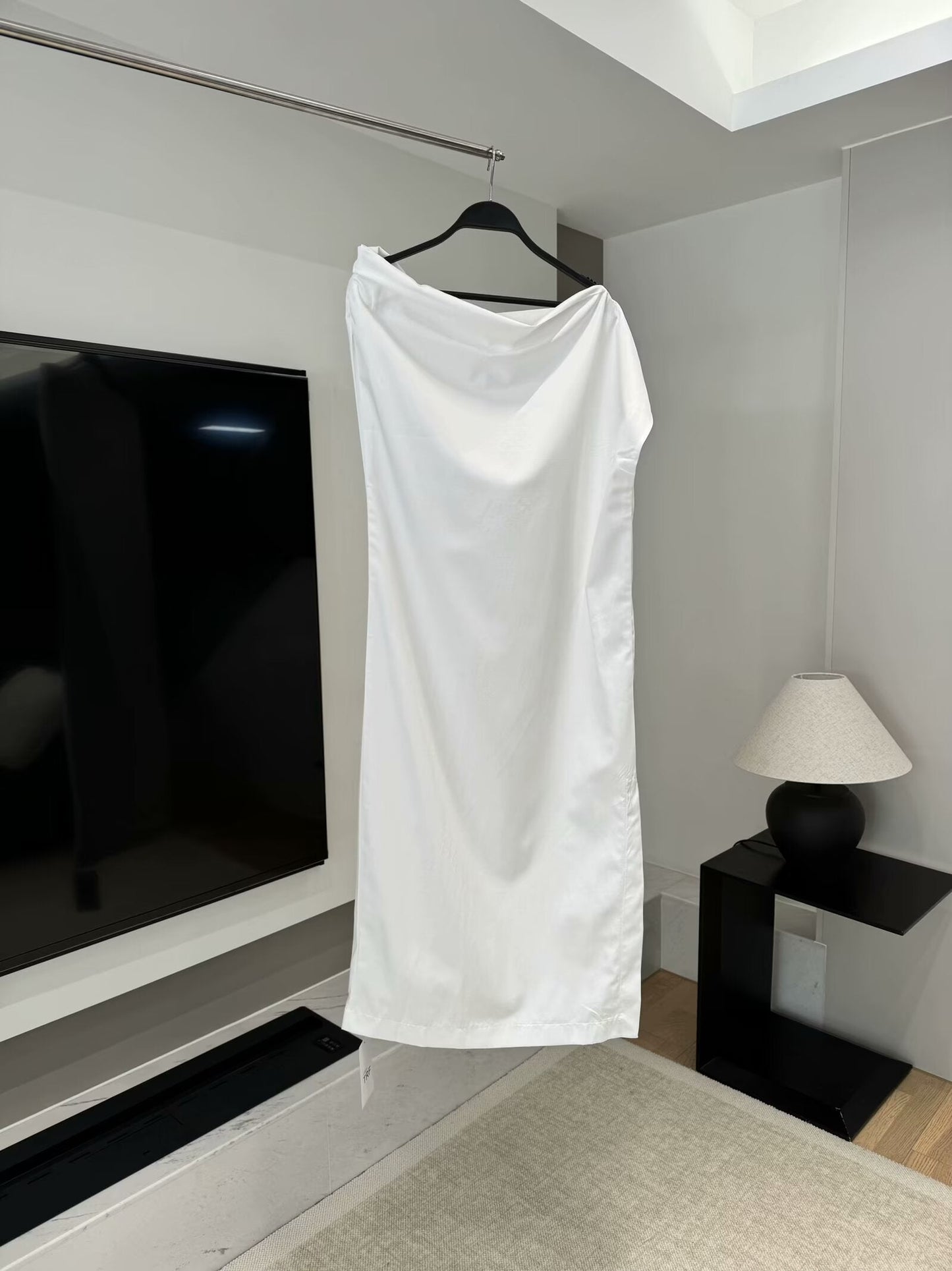 Women's 2025 fashion asymmetric pleated dress retro sleeveless women's dress