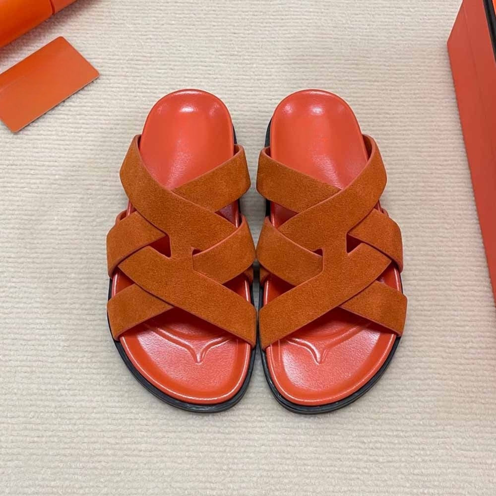 Men's and Women's New Casual Joker Couple Slippers Cross Belt Design Increases Platform Slippers.
