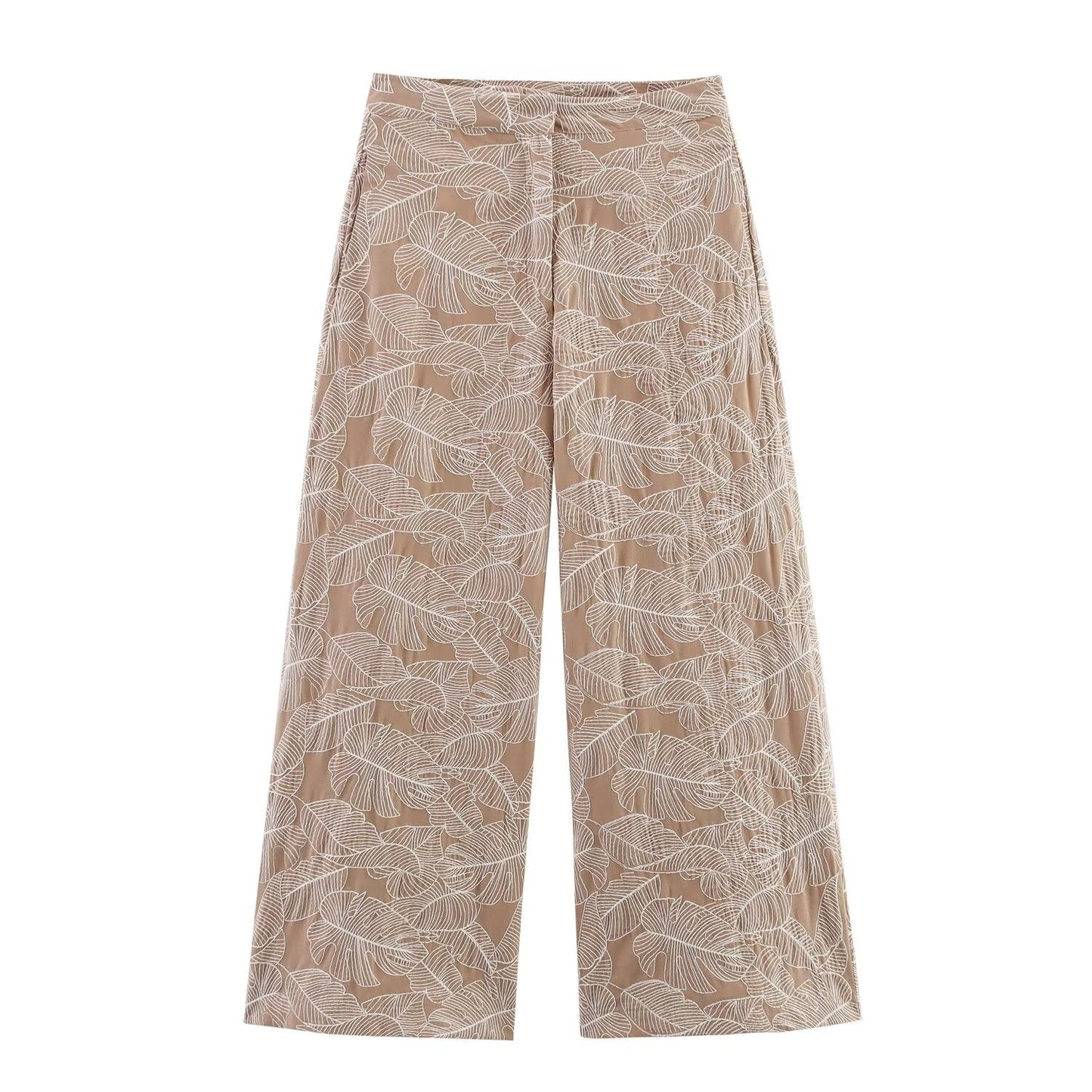 Women's Summer fashion short embroidered suspender top+Pants suit