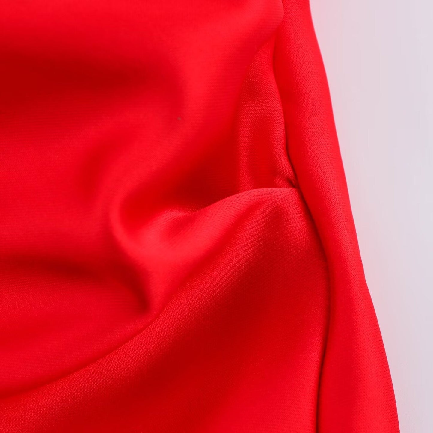 Women's new fashion pleated decoration sexy slim fit satin texture Midi dress retro sleeveless Thin Straps women's dress Mujer