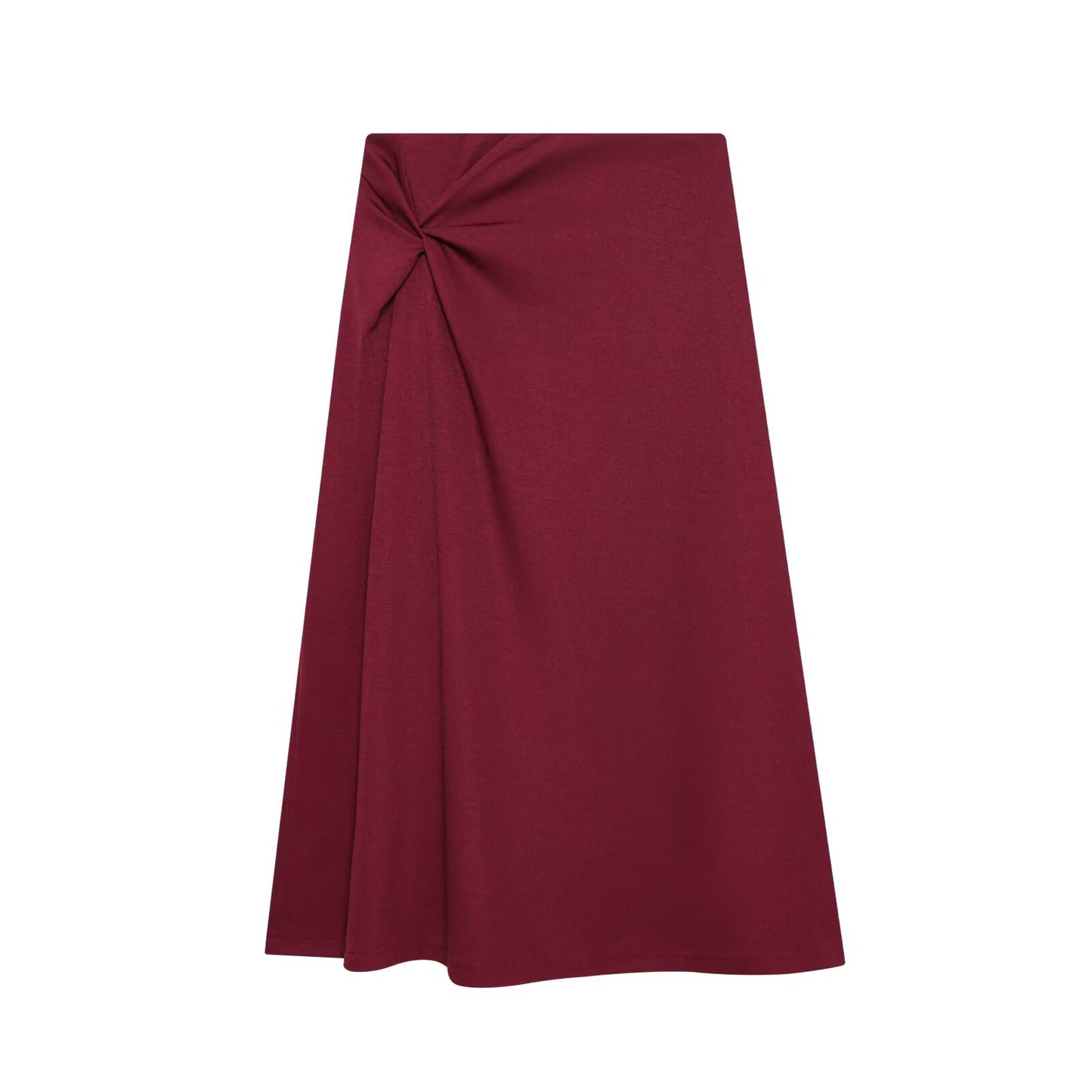 Women's twisted knot design casual MIDI skirt