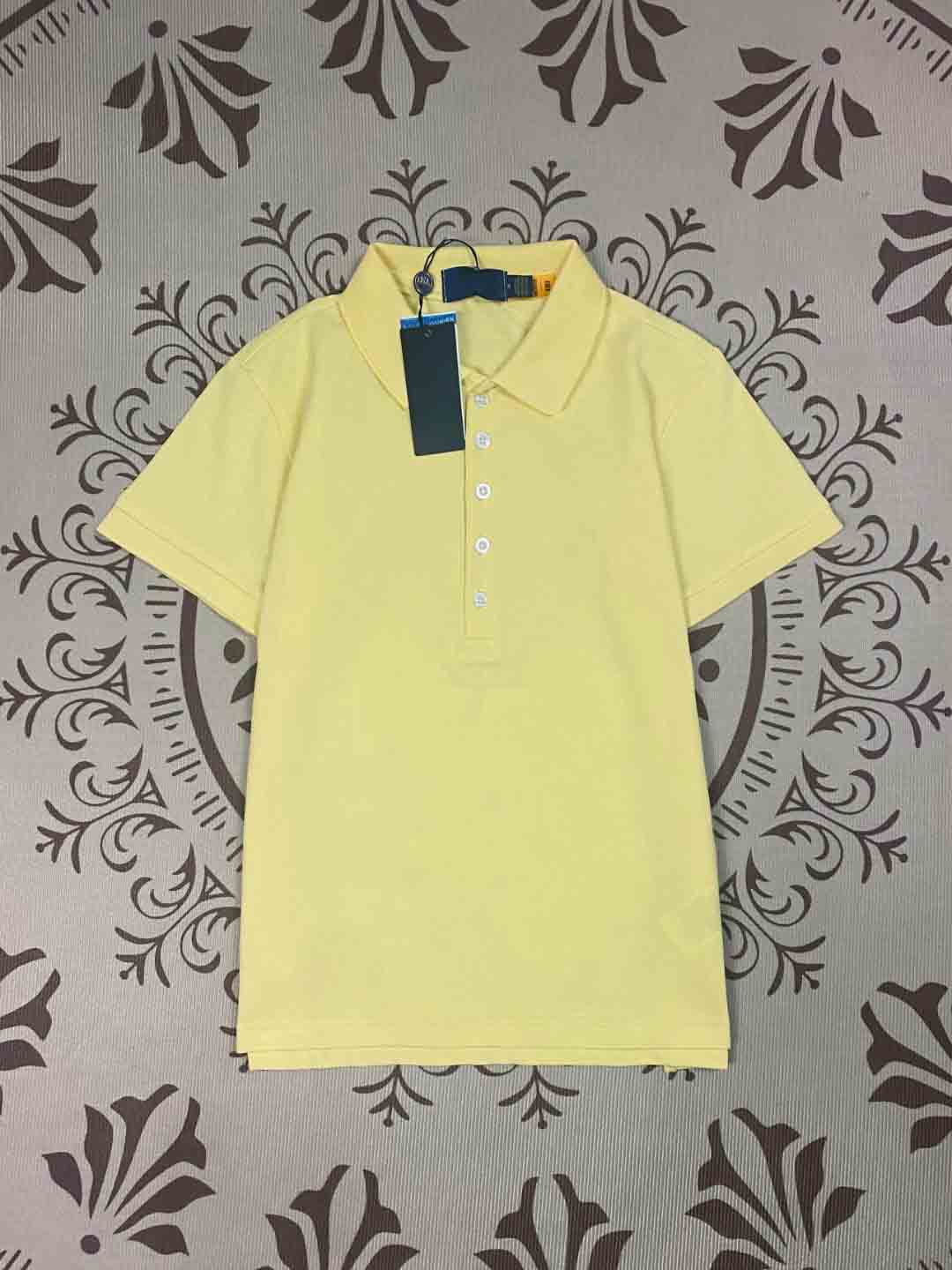 Women's New Fashion Casual Joker Five-button Embroidered Short-sleeved POLO Shirt