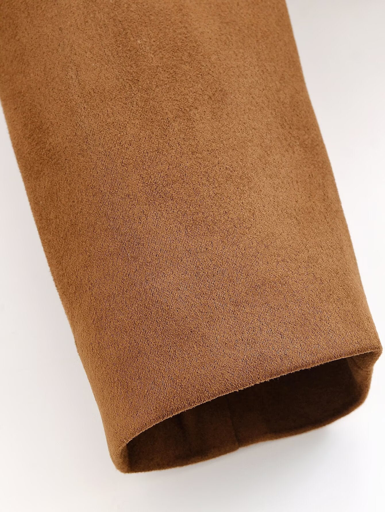 Women's autumn fashion short O-Neck suede jacket Coat