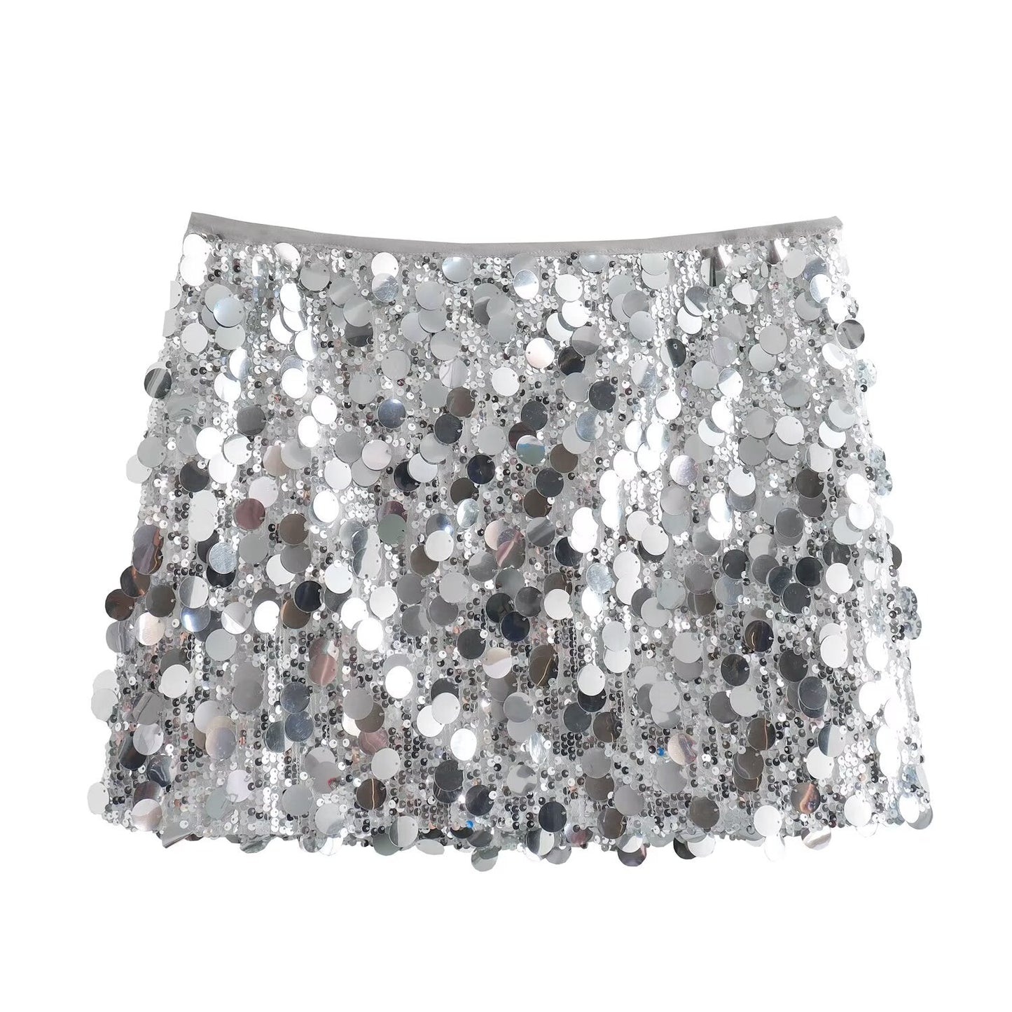 Women's' new fashion sequin decoration slim high waisted mini skirt