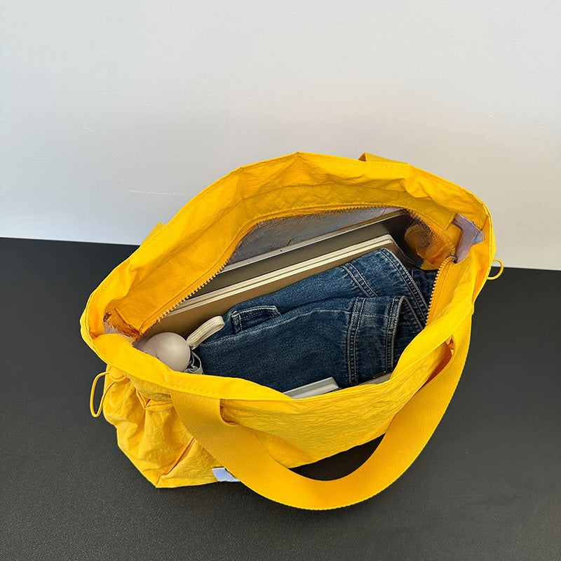 2025 new female large-capacity canvas tote bag sports portable shoulder bag