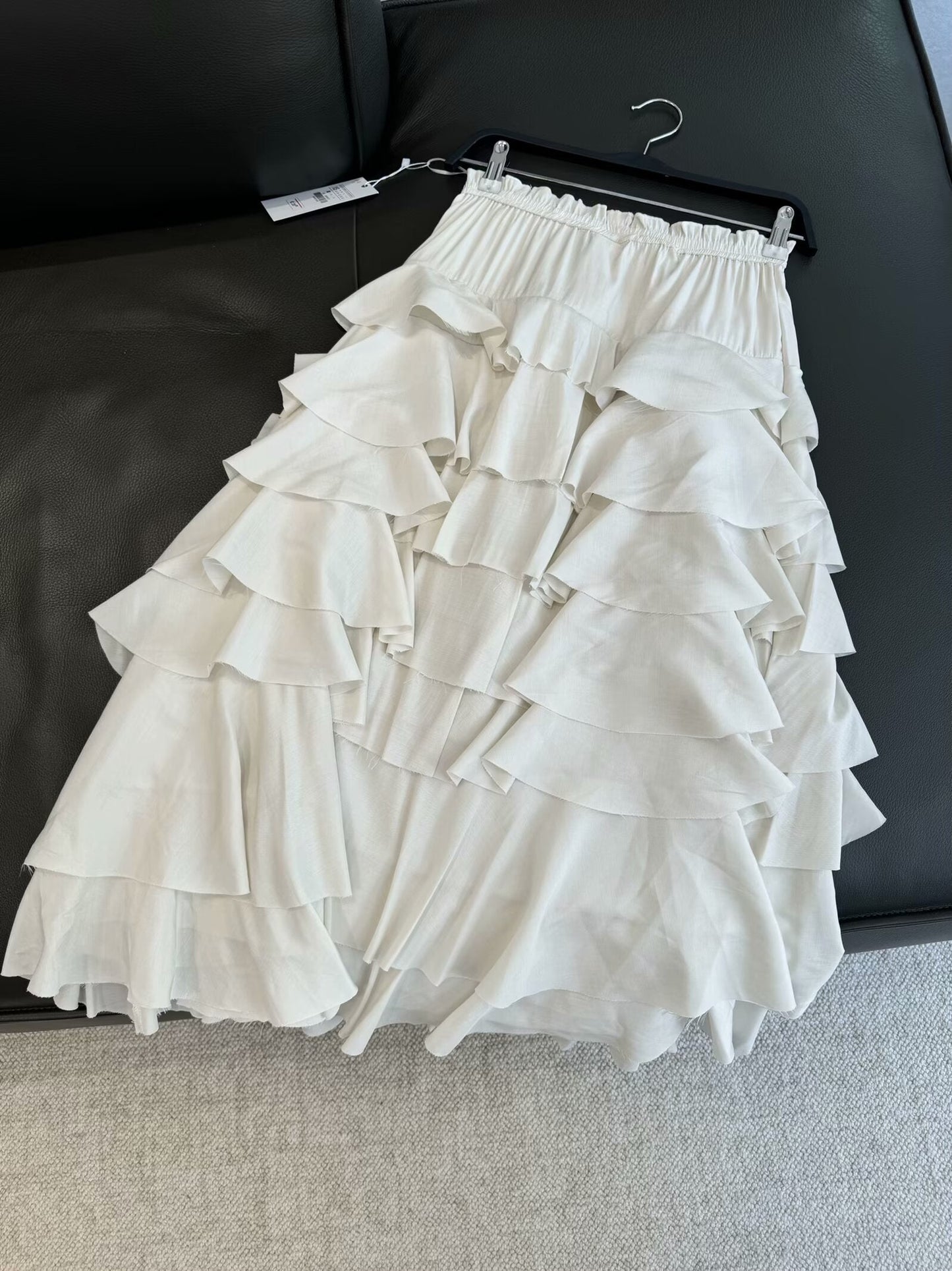 Women's new fashion casual layered decoration MIDI skirt