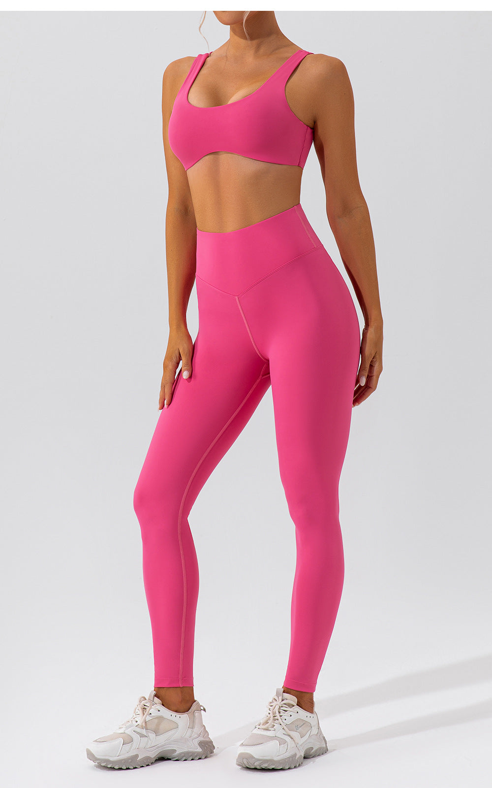 Women's Nude Hip Lift Yoga Suit Women's Quick-dry Running Beauty Back Fitness Suit