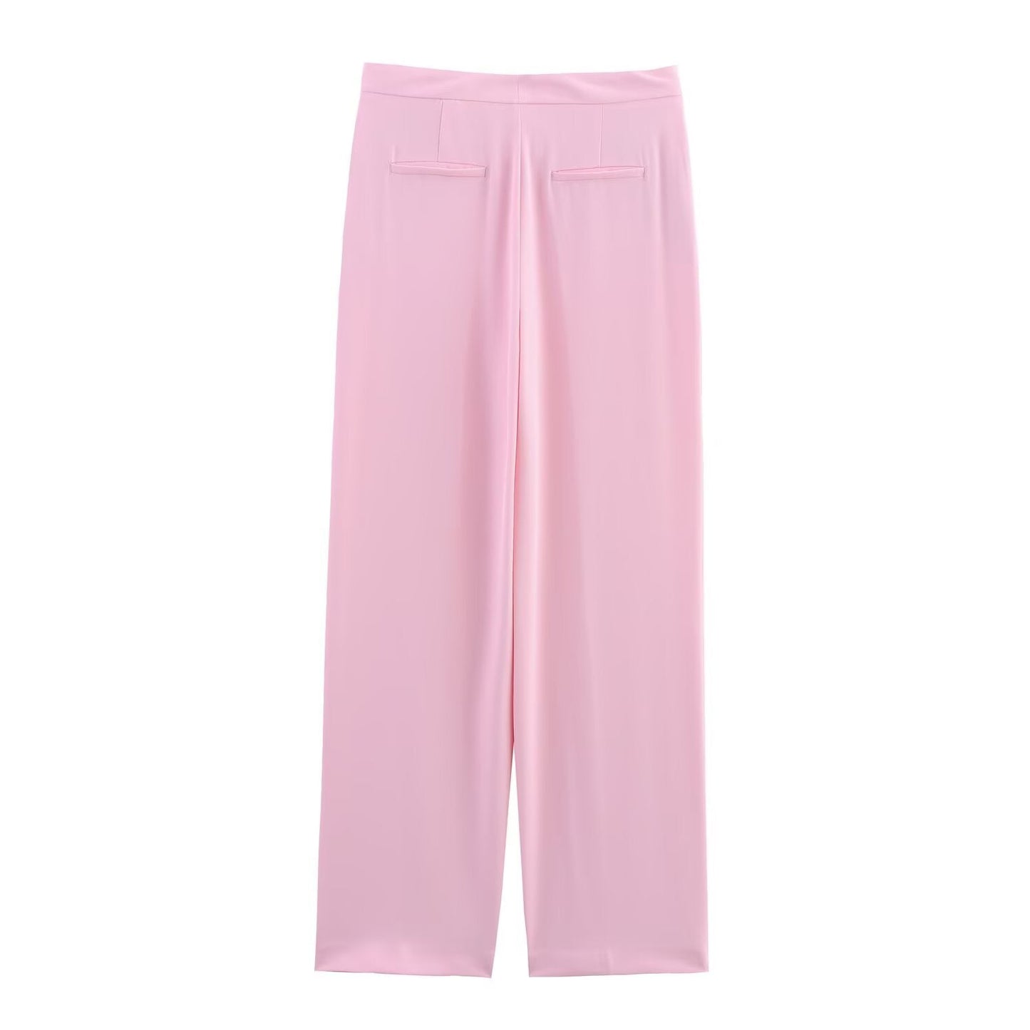 Women's new fashion feather cuff casual single breasted suit jacket+Pants suit