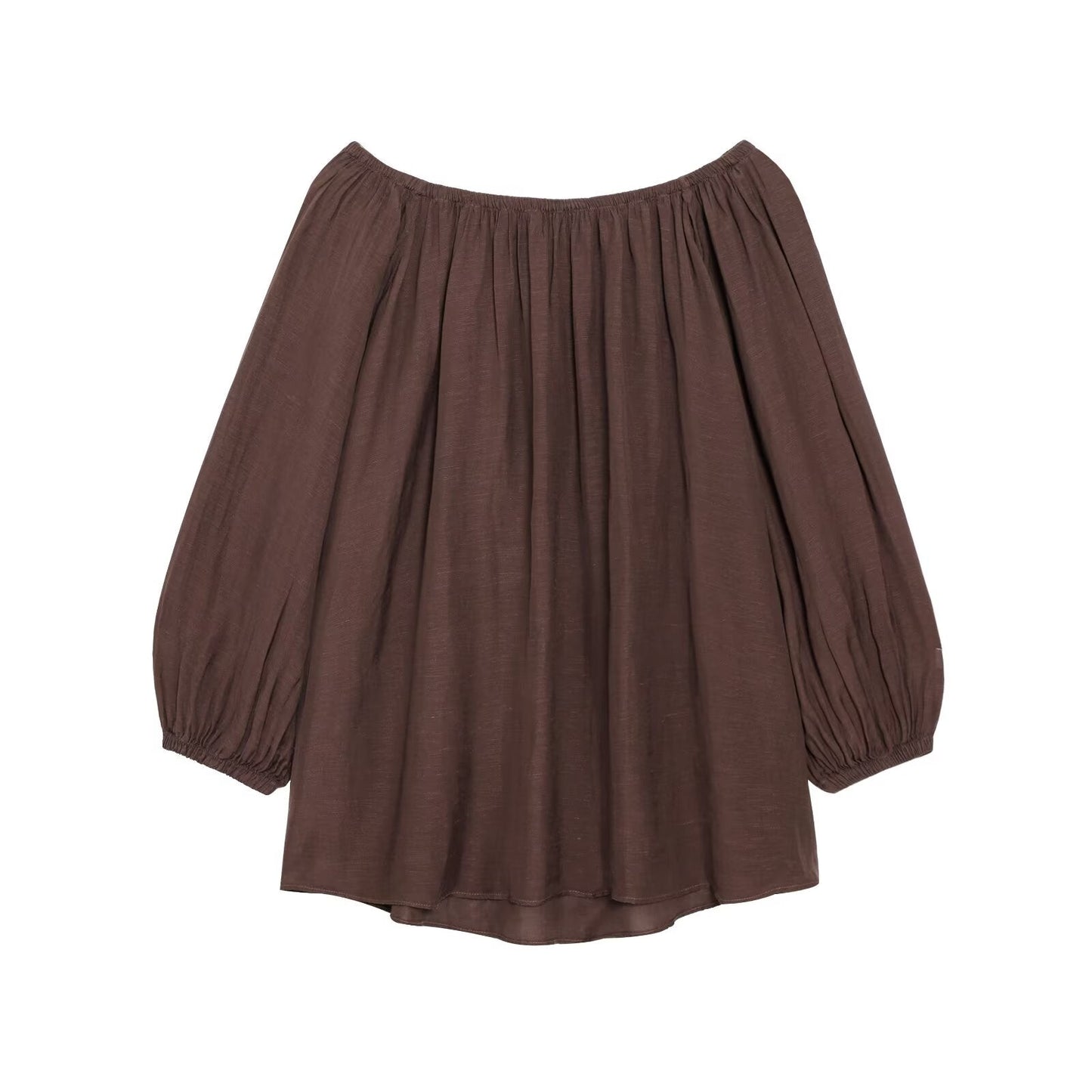 Women's new fashion loose Off Shoulder pleated top+Shorts suit