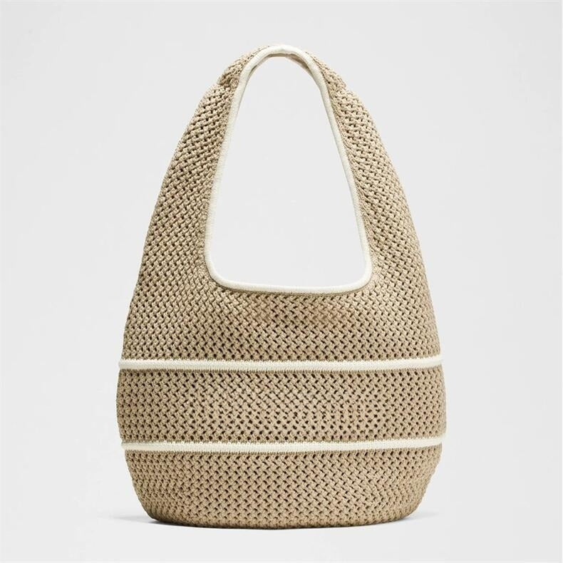 LU Women's New Fashion Joker Blended Hand Crochet Bag Shoulder Bag