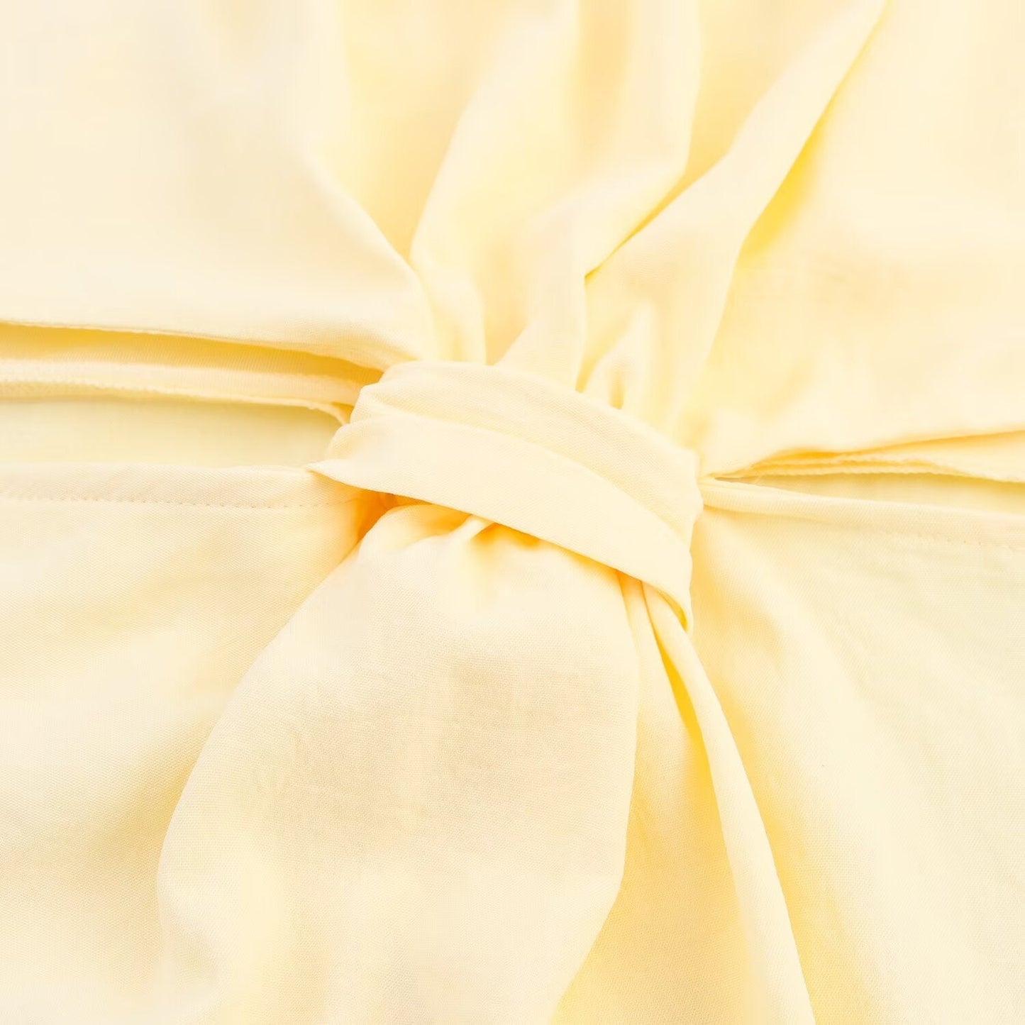 Women's New Fashion Knot Decoration Opening Design Midi Dress