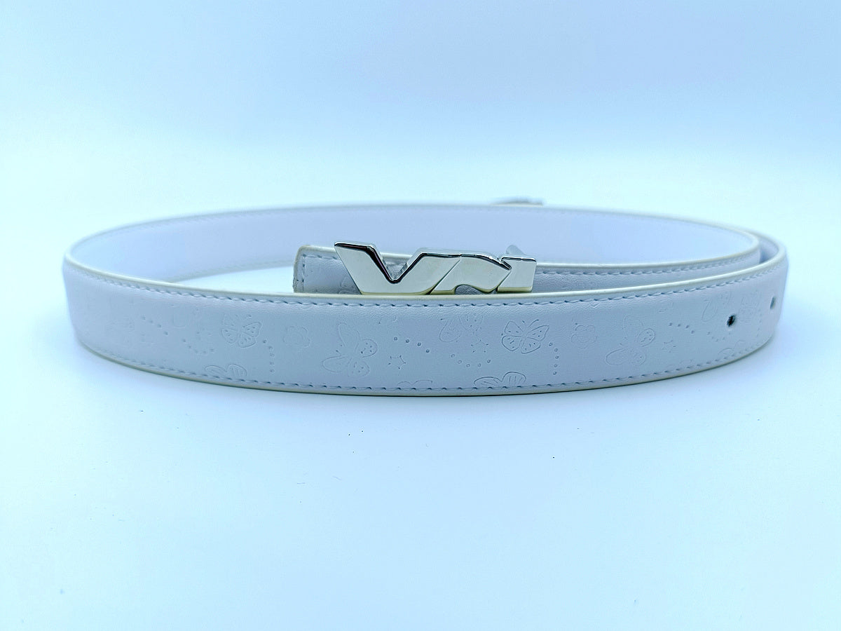 Women's new casual Joker multicolor gold and silver letters decorative belt belt With a box