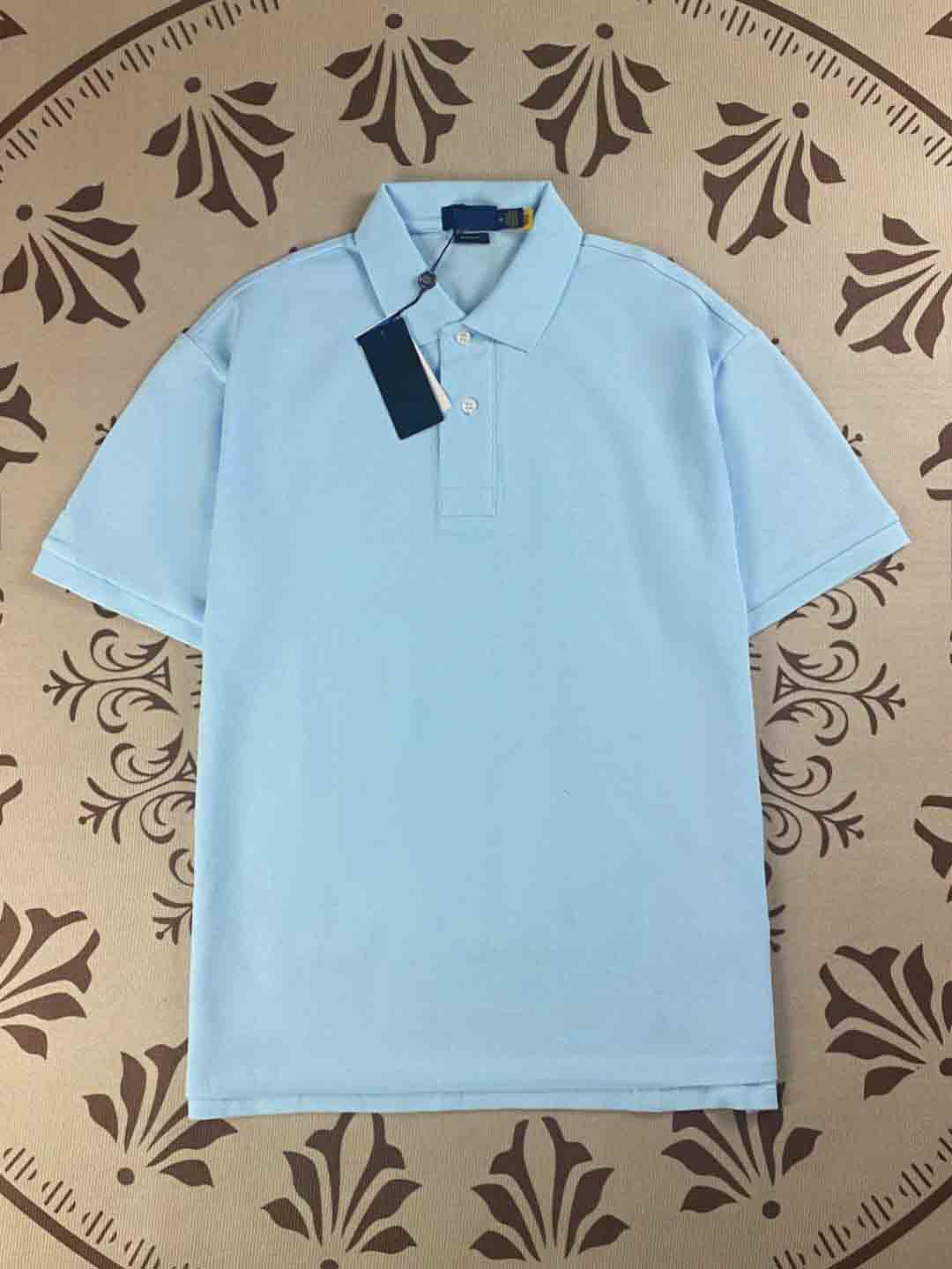 Men's New Fashion Casual Joker Cotton Fabric Embroidered Short-sleeved POLO Shirt